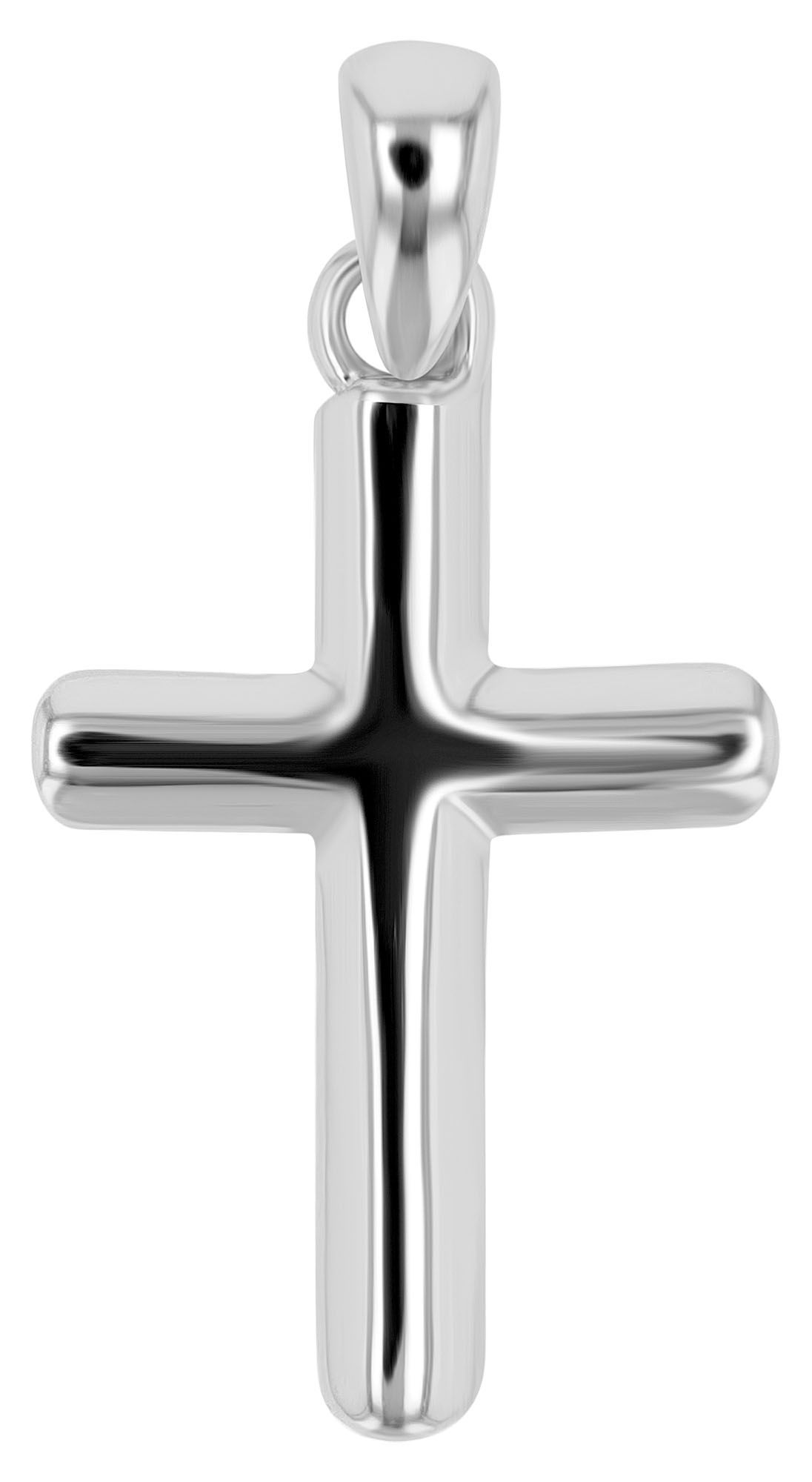 "Esther" - Kreuz, Echt Silber Anhänger, 925er, silberfarben rhodiniert