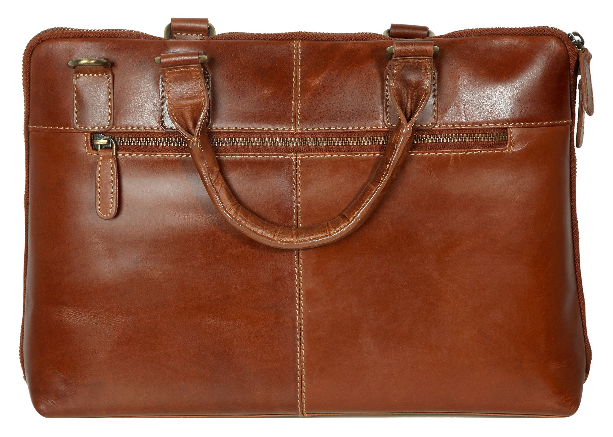 "Alfred", Leonardo Verrelli Umhängetasche aus Echtleder, braun