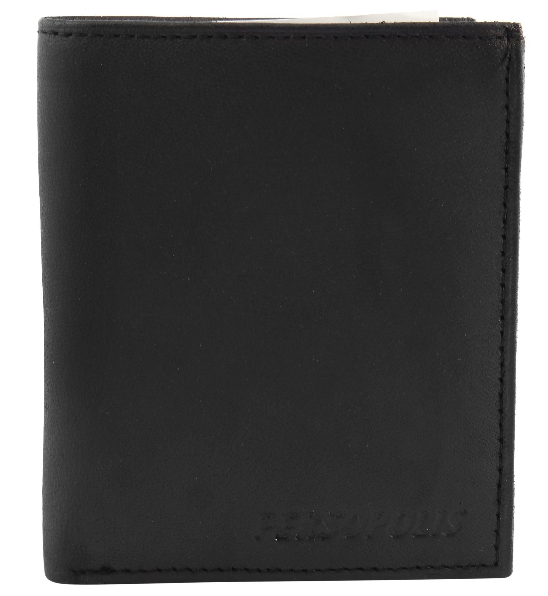 Persopolis Echtledergeldbörse, Hochformat, schwarz