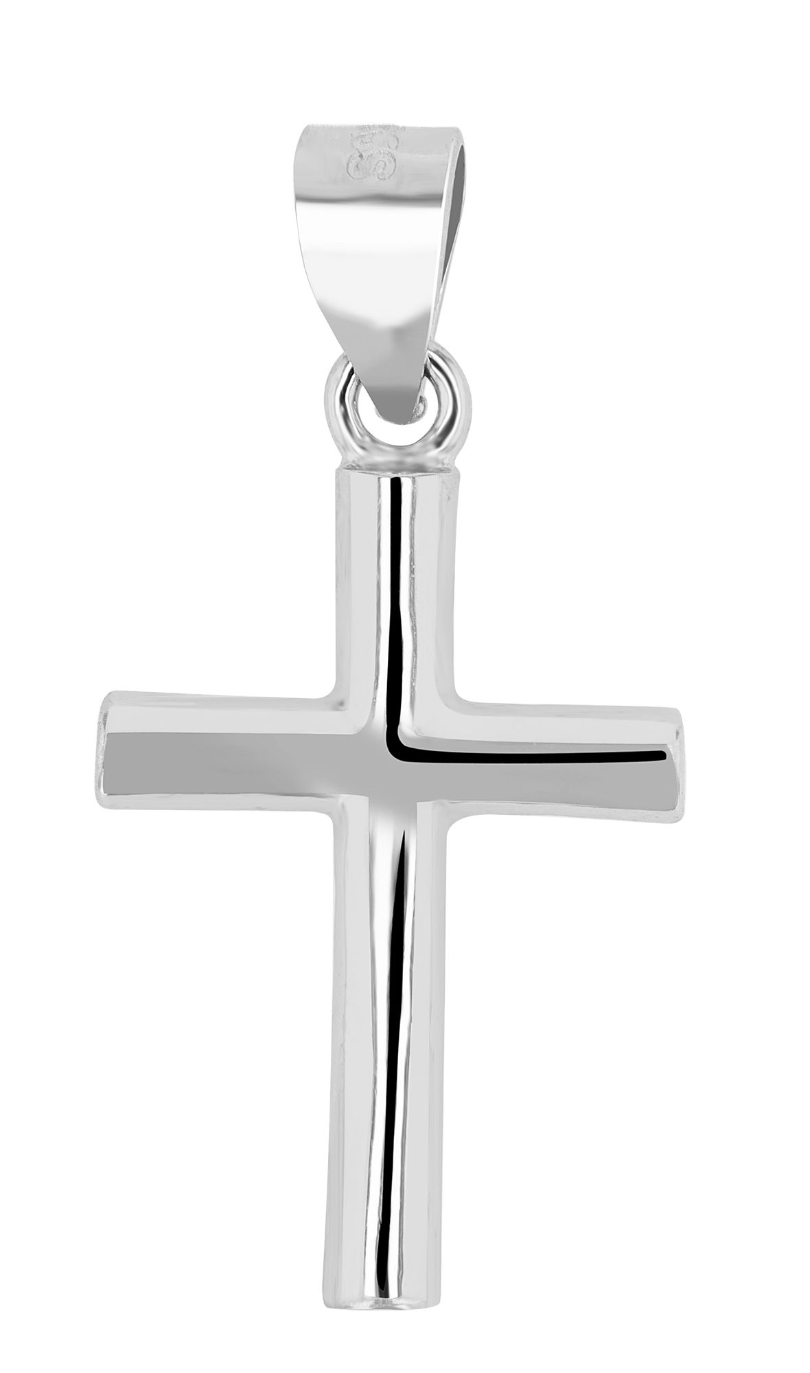 925er Sterlingsilber Kreuzanhänger "Avium", rhodiniert