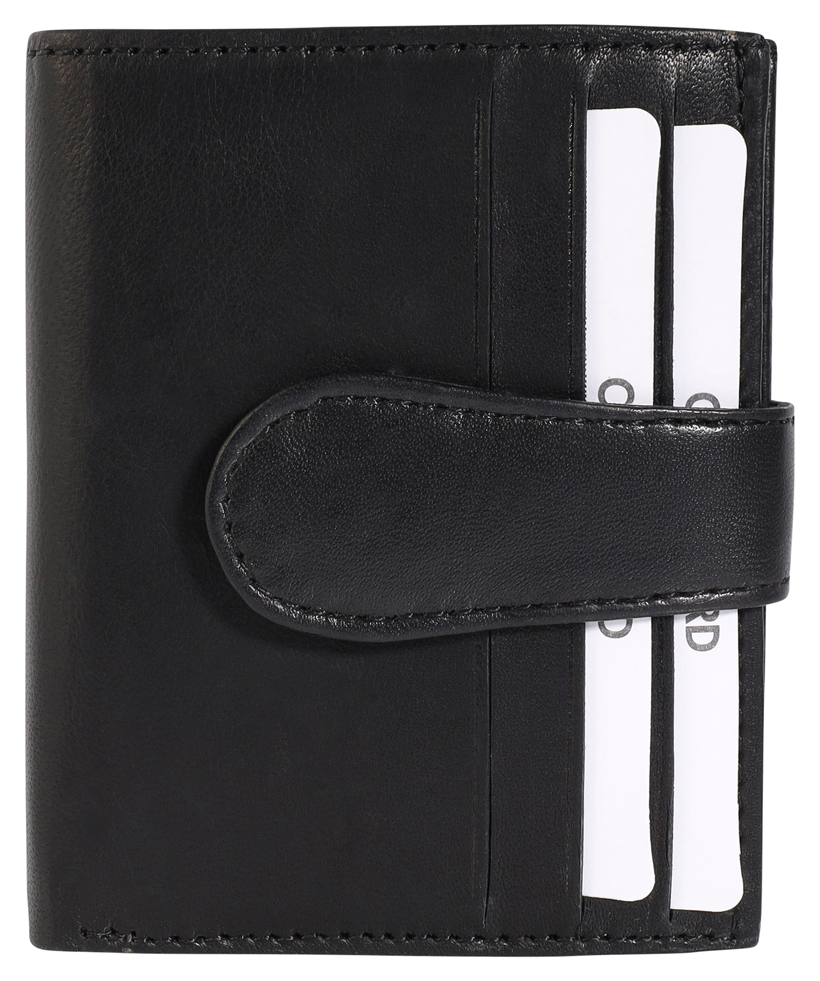 Steinmeister Echtleder Geldbörse, schwarz