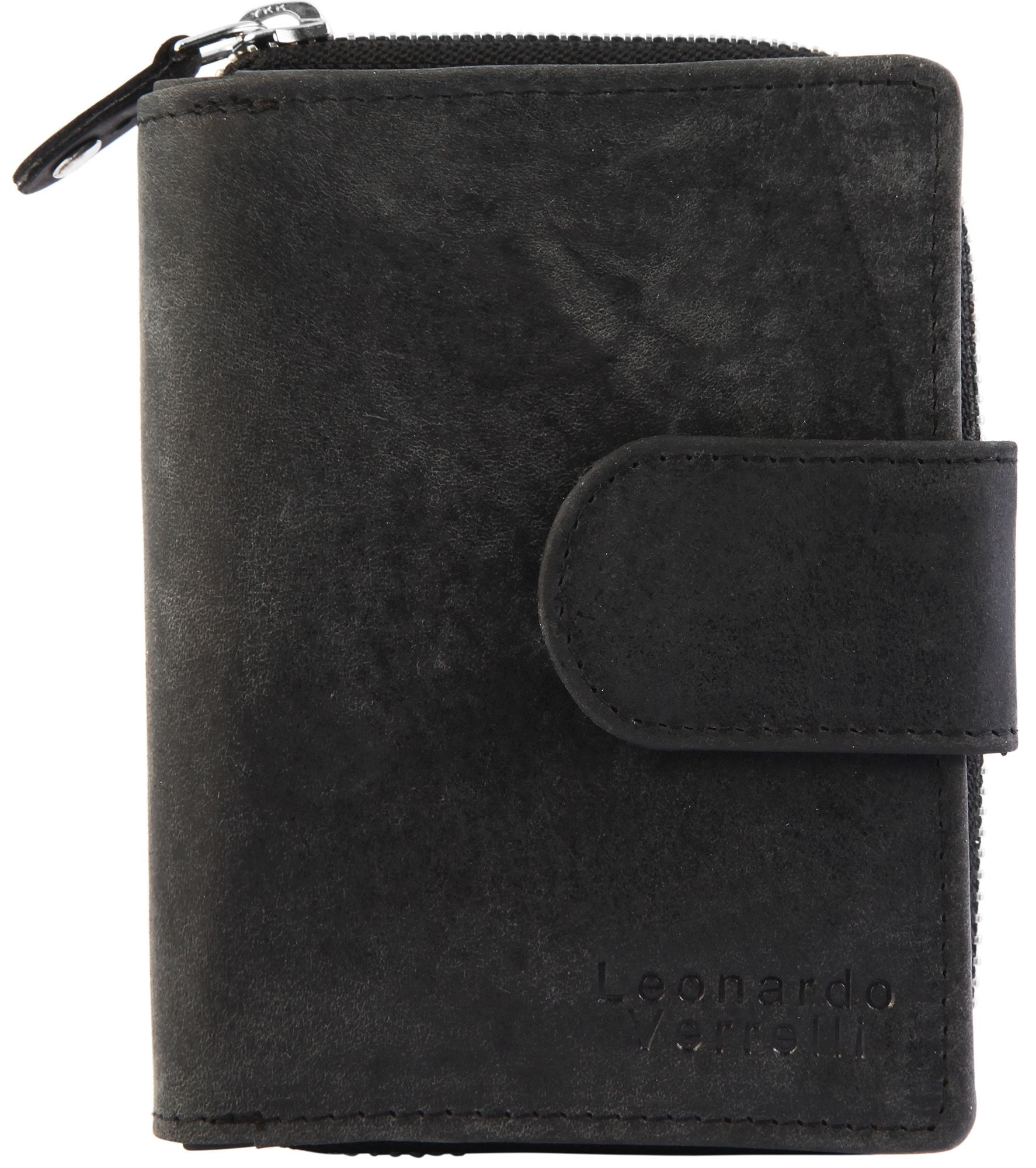 Leonardo Verrelli Geldbörse in schwarz, RFID