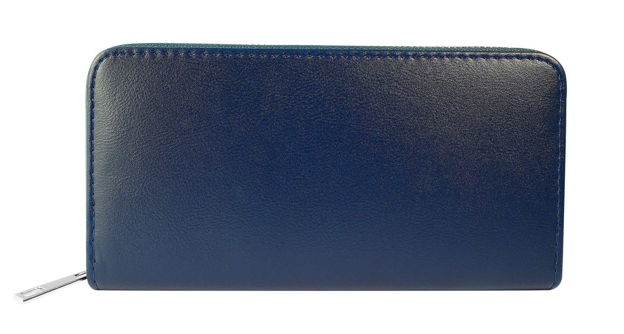 Damengeldbörse aus Lederimitat, dunkelblau