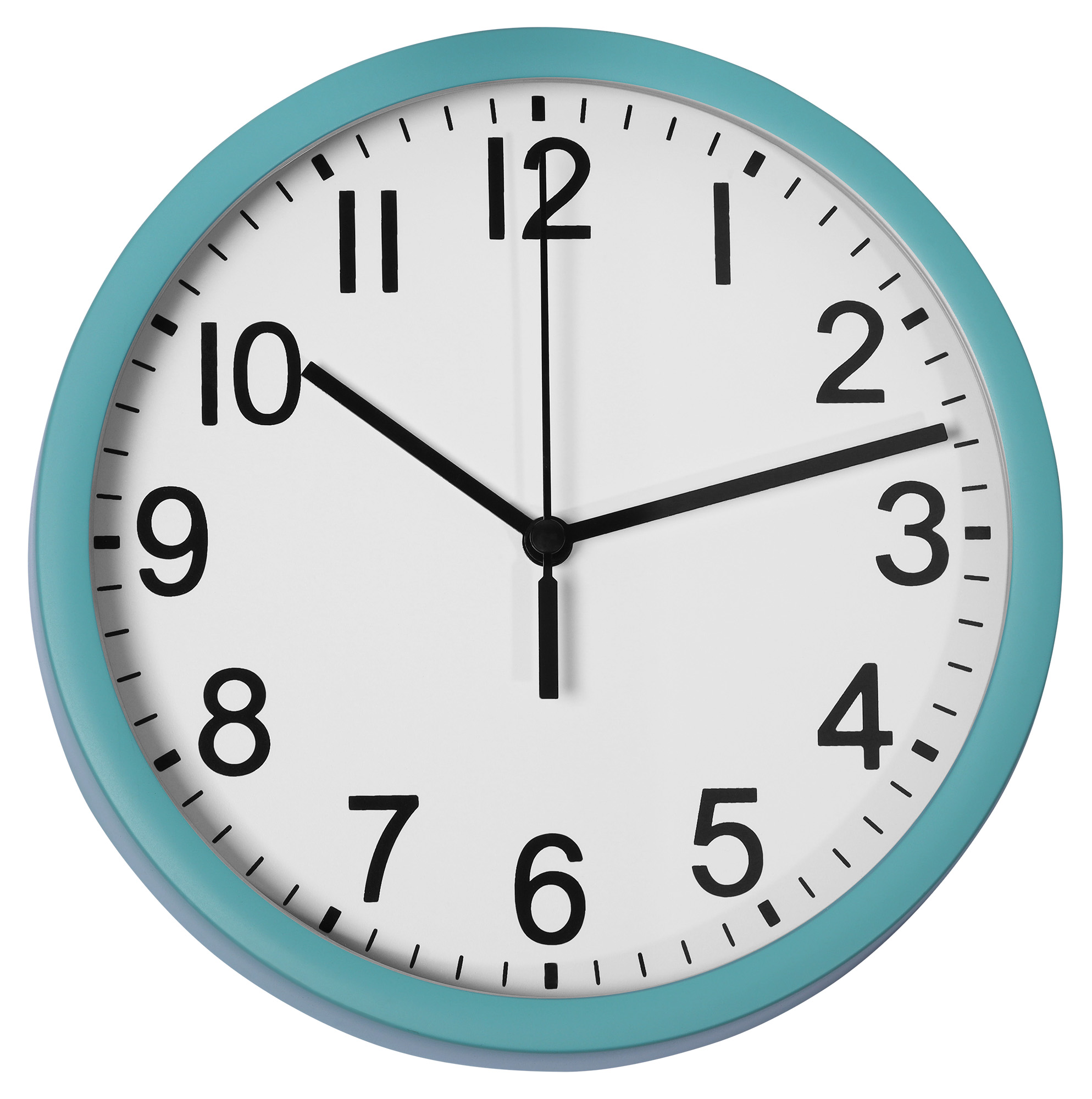Wanduhr - Ø 17,7 cm, türkis