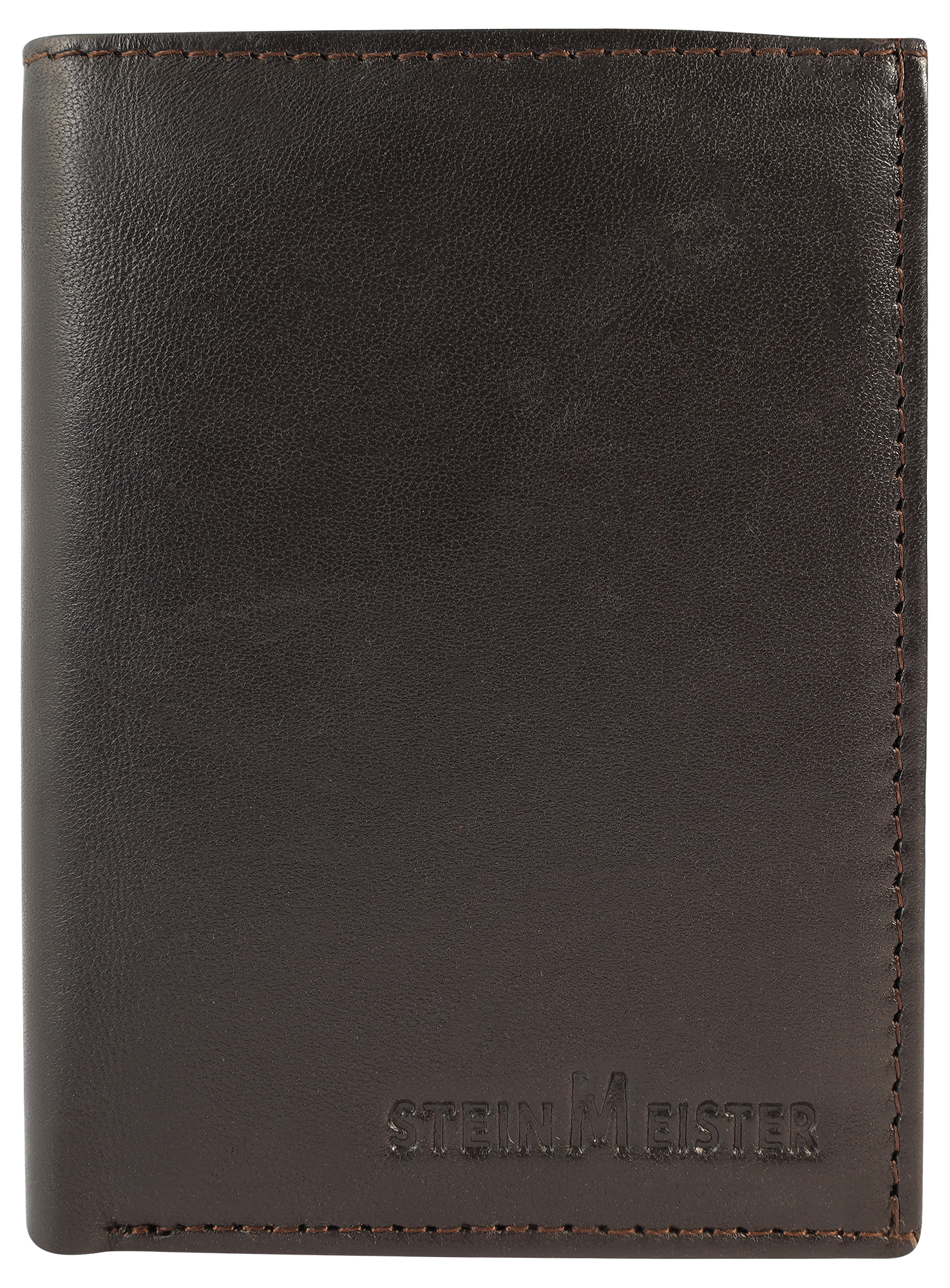 Steinmeister Geldbörsen aus Echtleder, Hochformat, braun