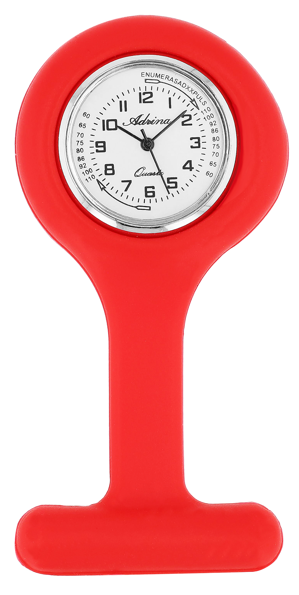 Adrina Krankenschwesteruhr aus Silikon in Rot