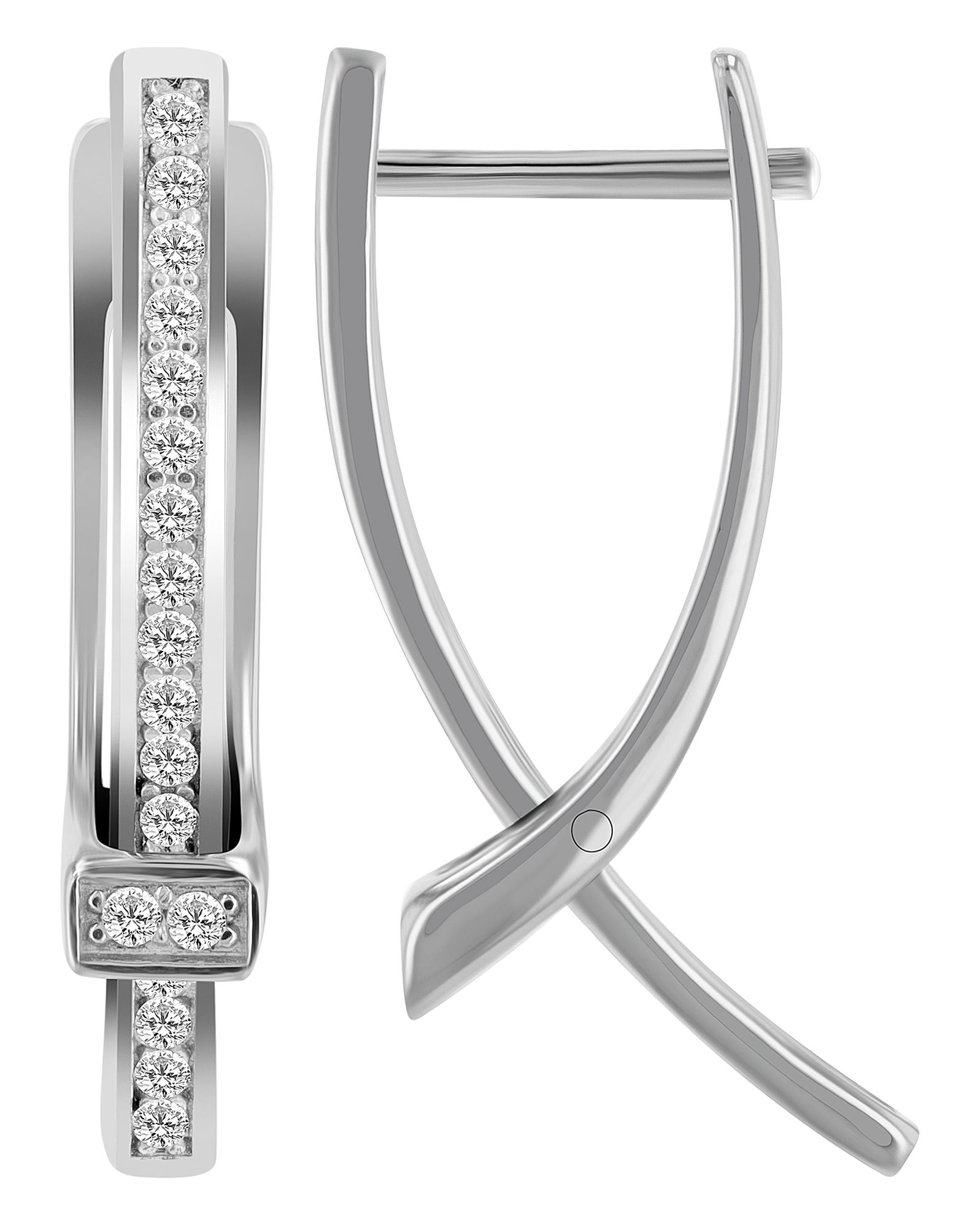 925/- Echt Silber Klapp-Creolen "Aurela"