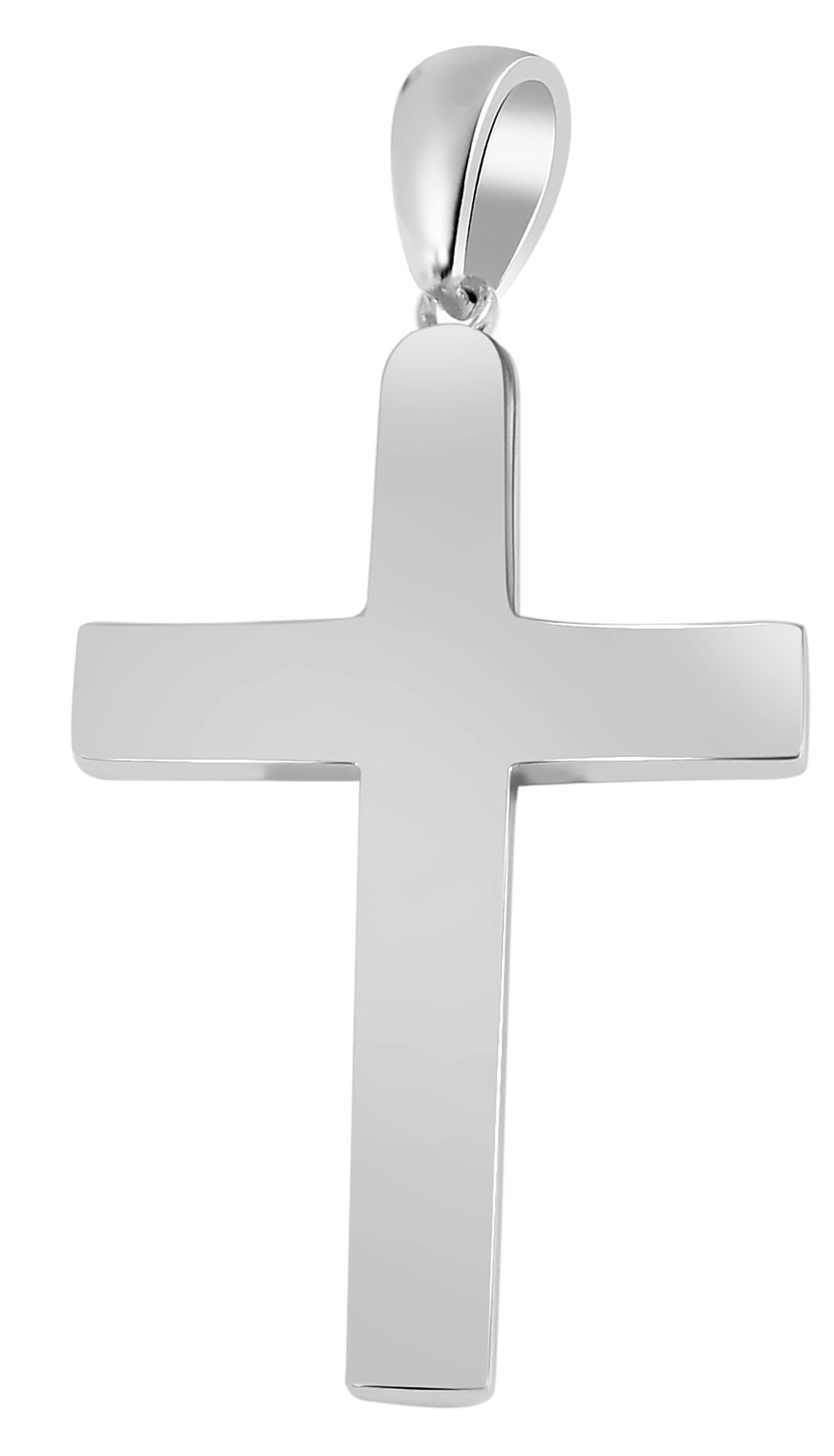 "Taina" 925/rh Echt Silber Anhänger (ohne Kette), Kreuz, silberfarben