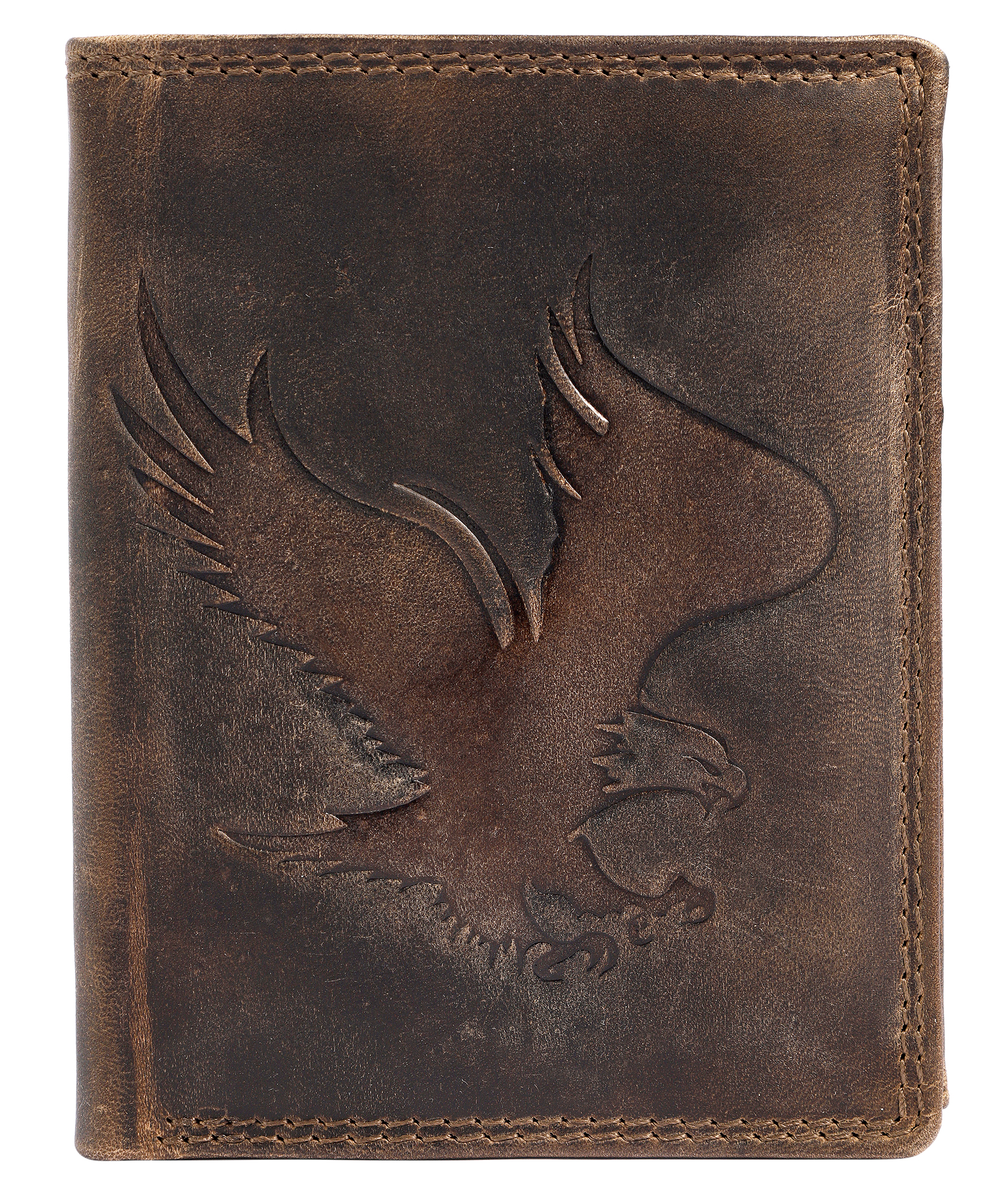 Akzent Geldbörse, RFID, Hochformat, Adler, braun