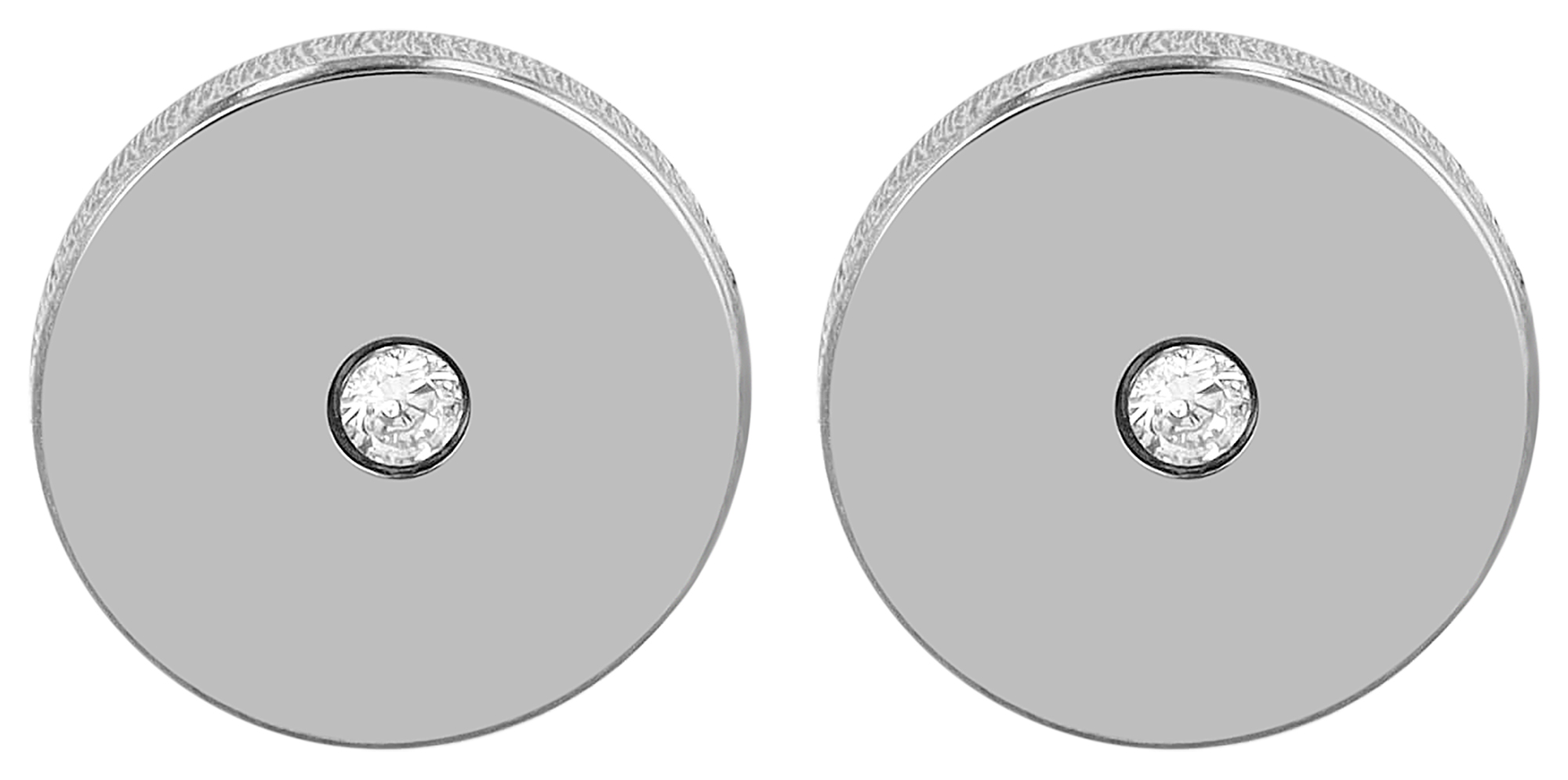 "Amira", Titan Ohrstecker, Rund, Simili, Titan