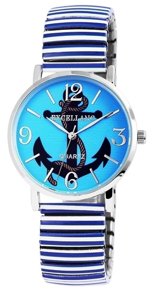 Excellanc Damenarmbanduhr mit Edelstahlzugband