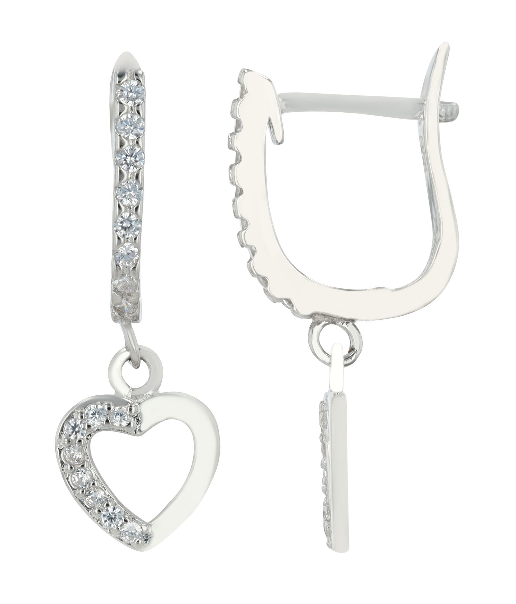 "Corwan" Creole mit Anhänger, 925/- Echt Silber