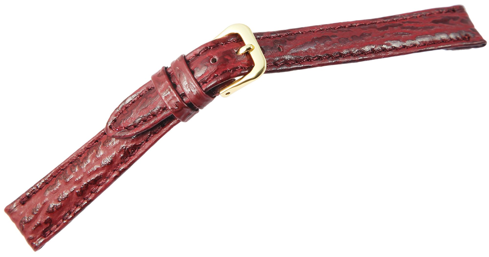 Echtleder Ersatzarmband in rot, 10 mm