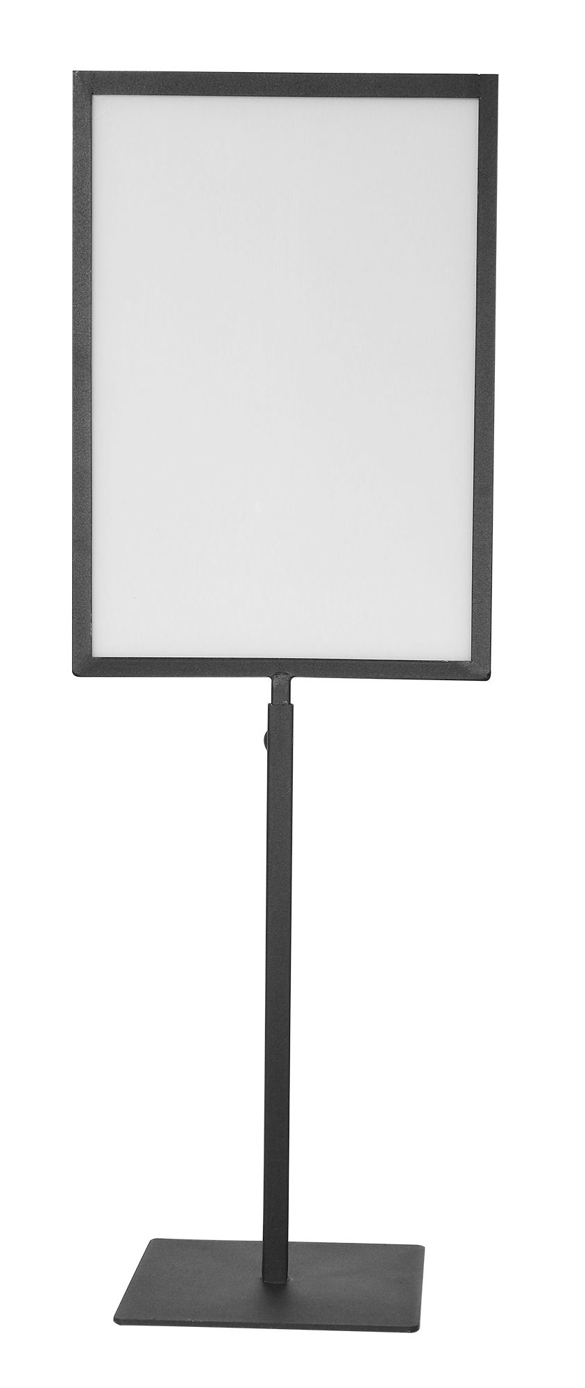Werbeschild DIN A4, Edelstahl, Hochformat