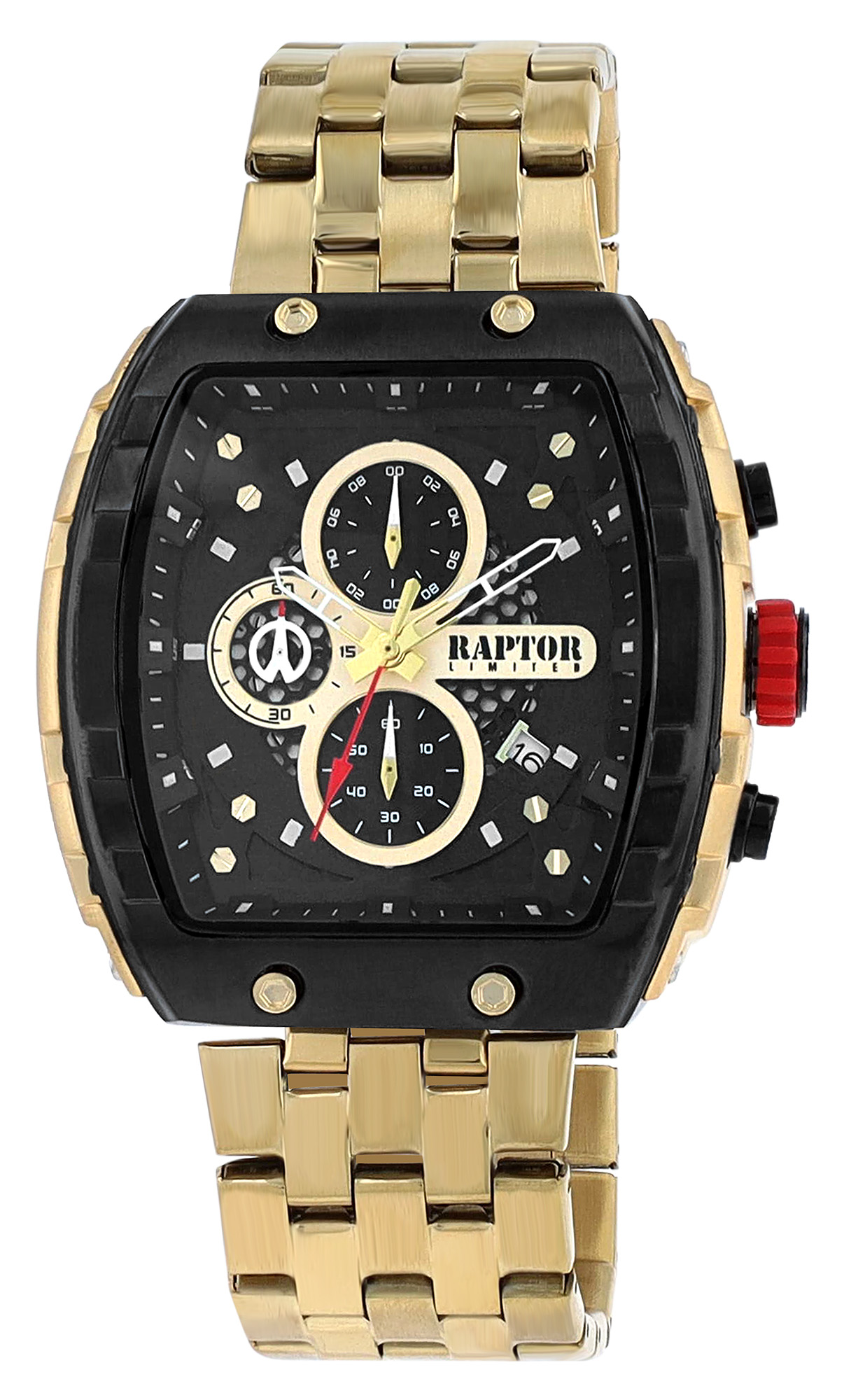 Raptor Limited Herrenuhr "Louis" mit Edelstahlarmband