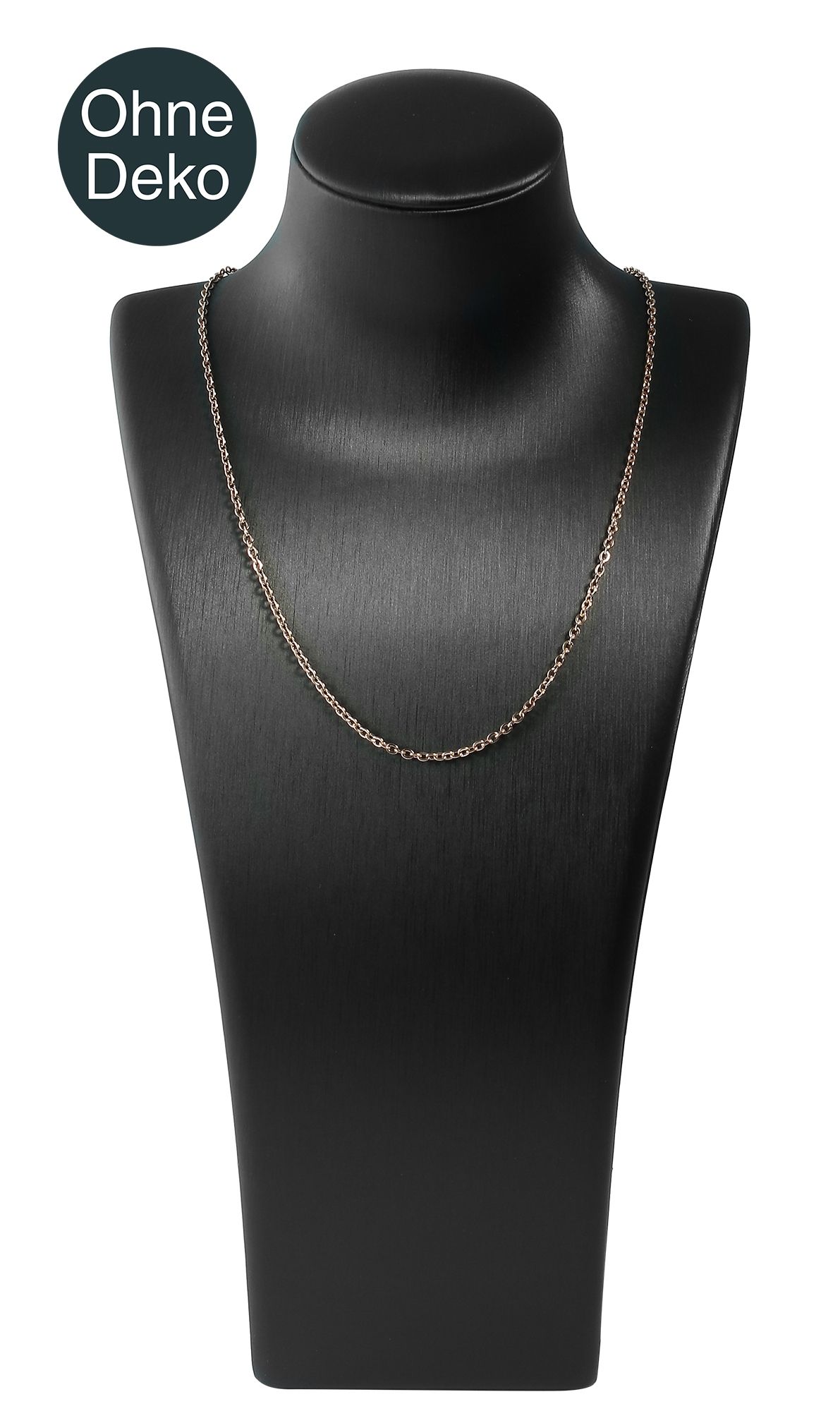 Büste (Dekoserie Bright), PU-bezogen, glänzend, 27,5 cm, schwarz