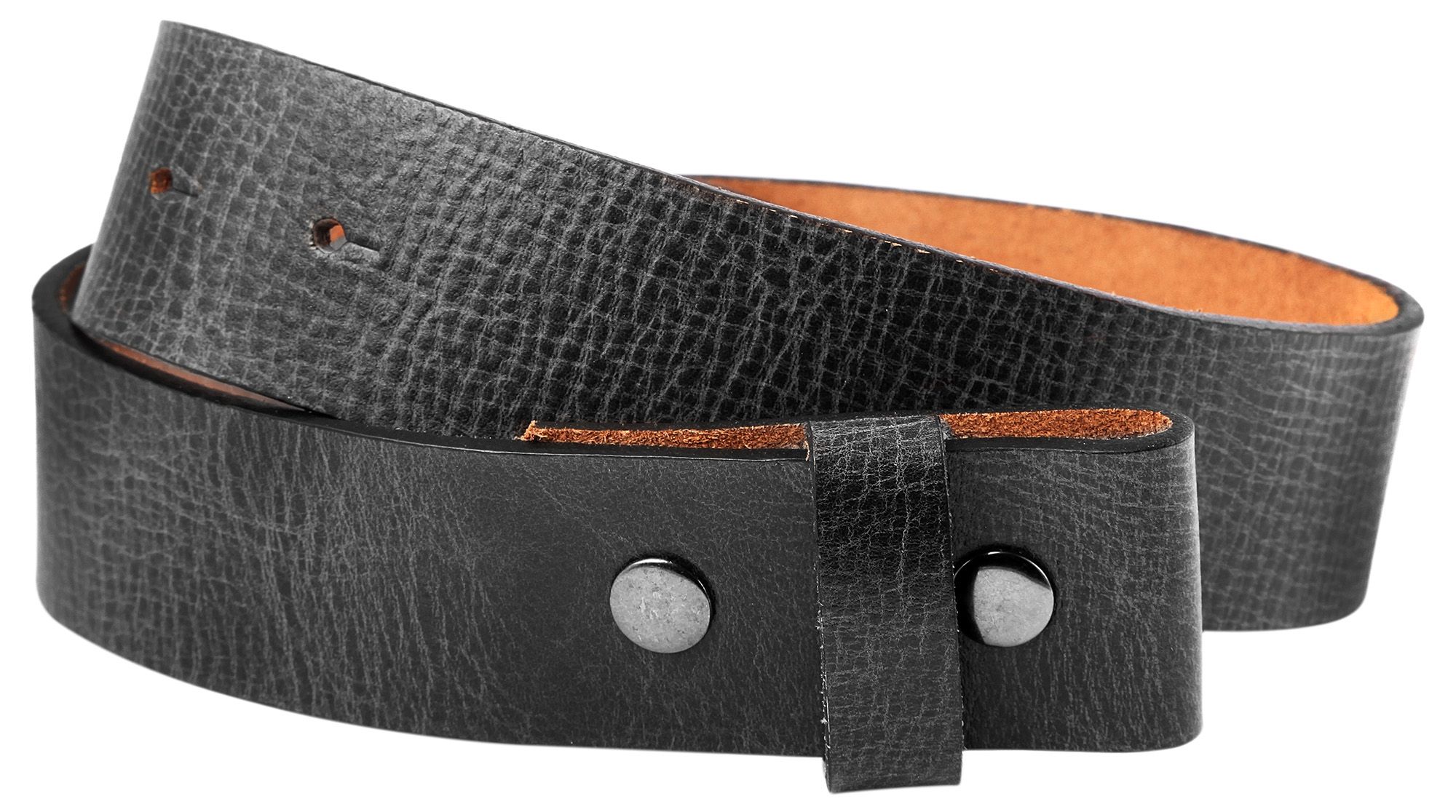 Leonardo Verrelli Echt Leder Gürtel, dunkel braun, Länge 90 cm