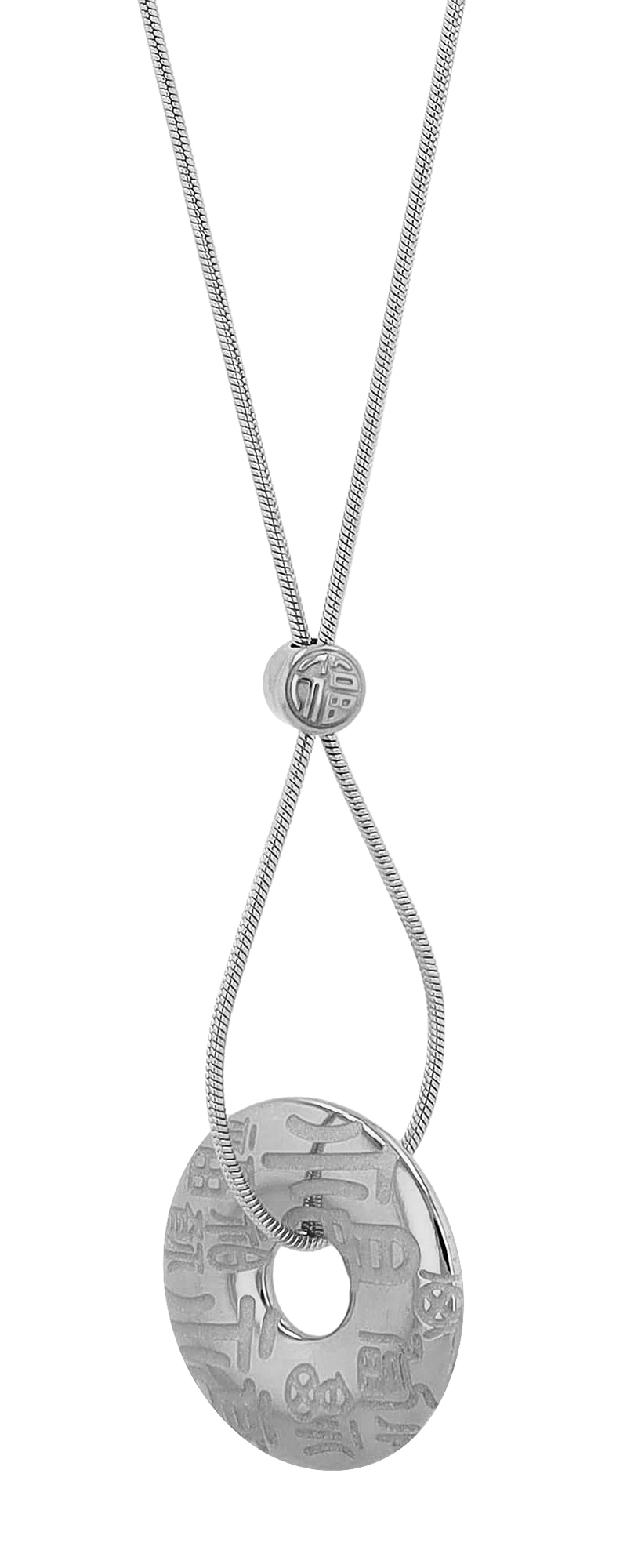 "Chun" Edelstahlkette mit Anhänger, 38 +5cm