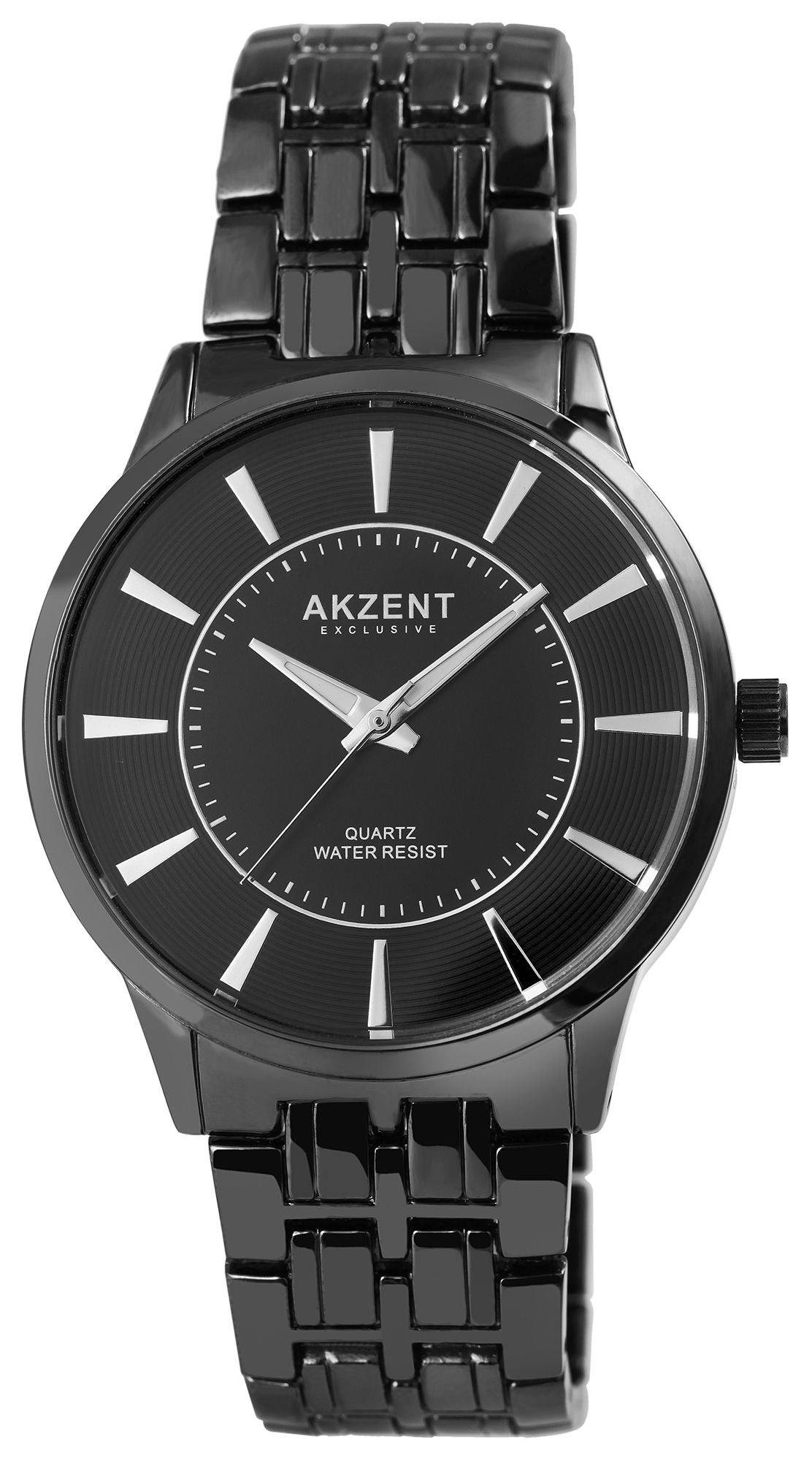 Akzent Exclusive Herrenarmbanduhr mit Metallband