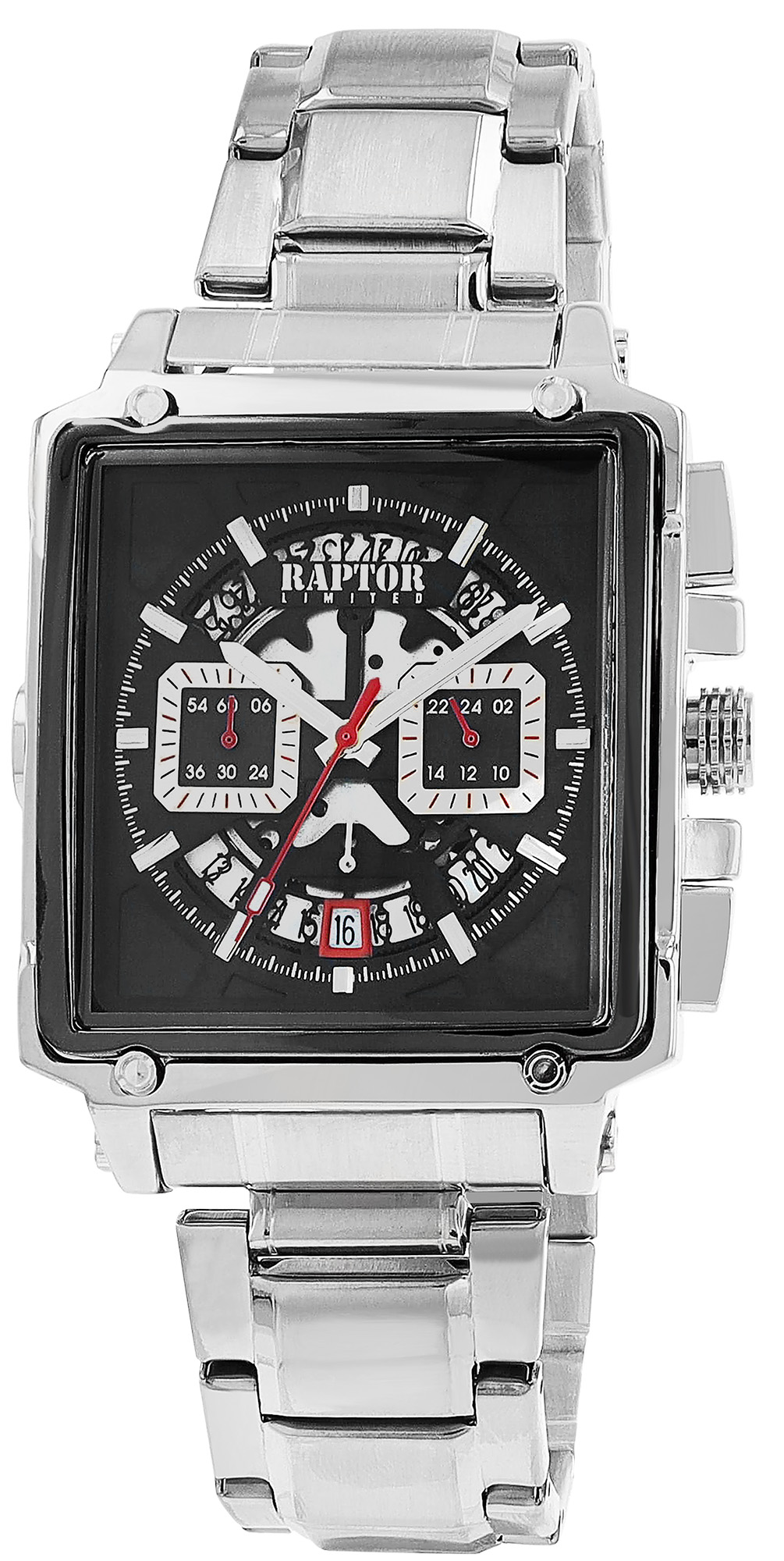 Raptor Limited Herrenuhr "Oscar" mit Edelstahlarmband