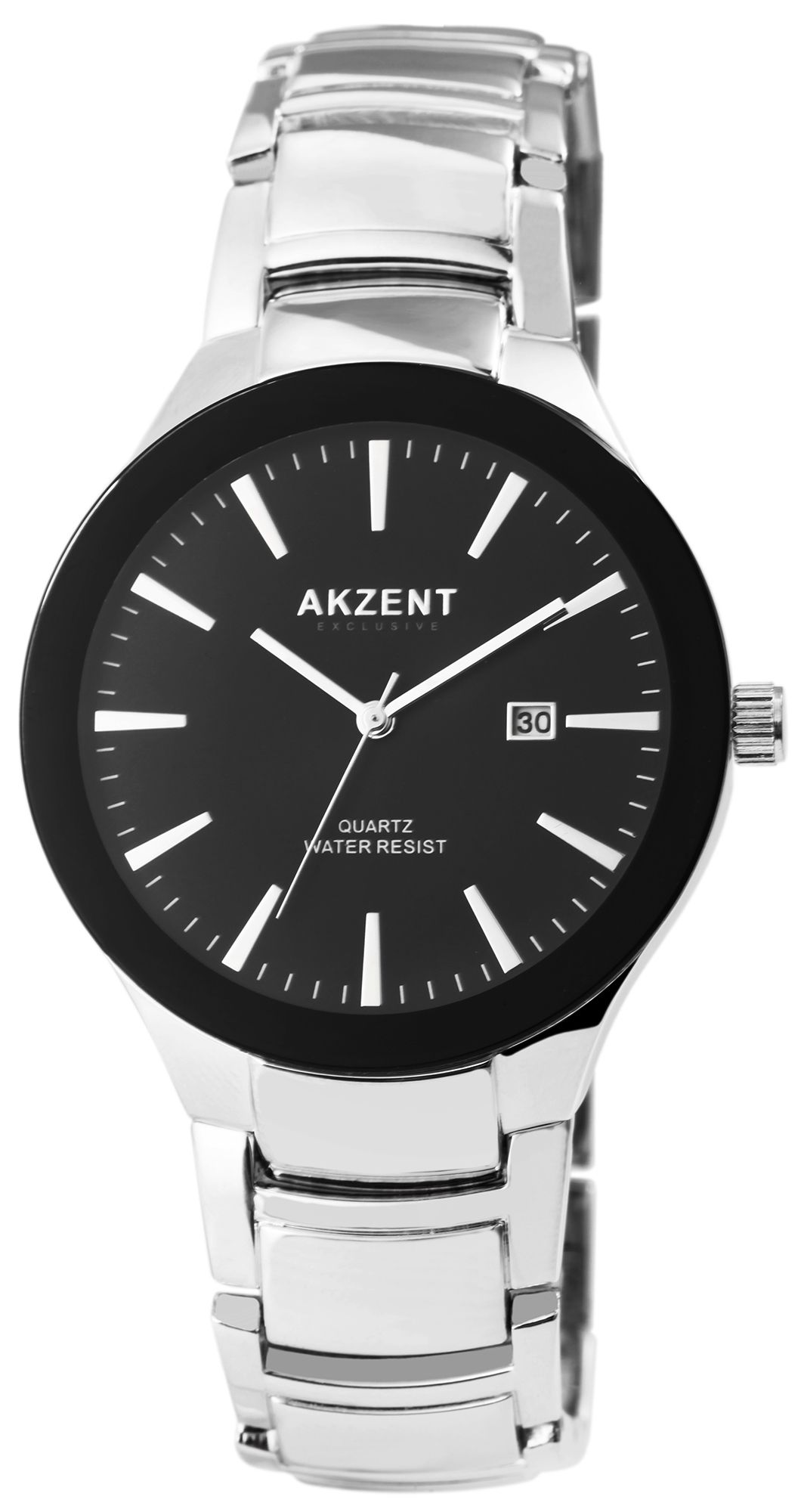 Akzent Exclusive Herrenarmbanduhr mit Metallband