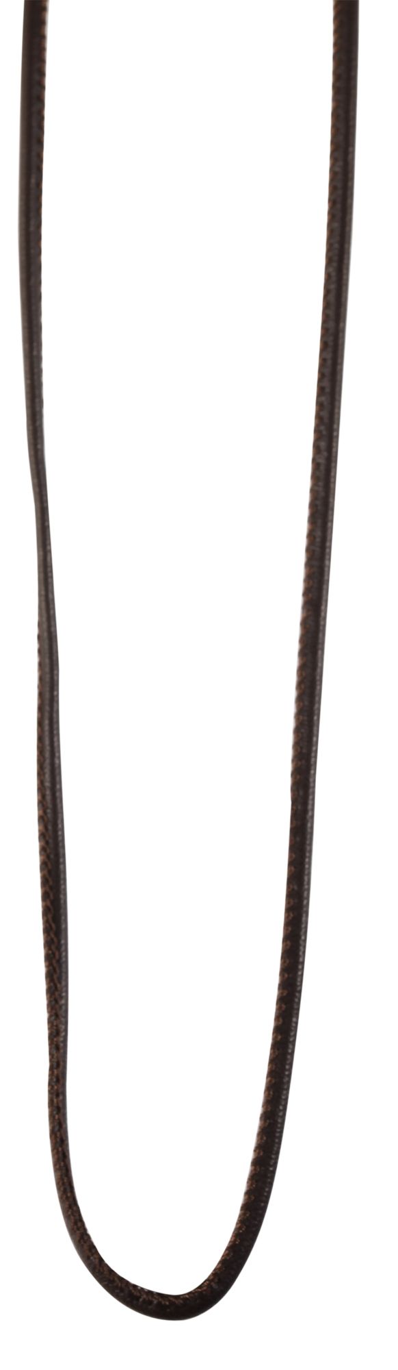 "Jeral", Echtleder Halskette, dunkelbraun, 43 cm