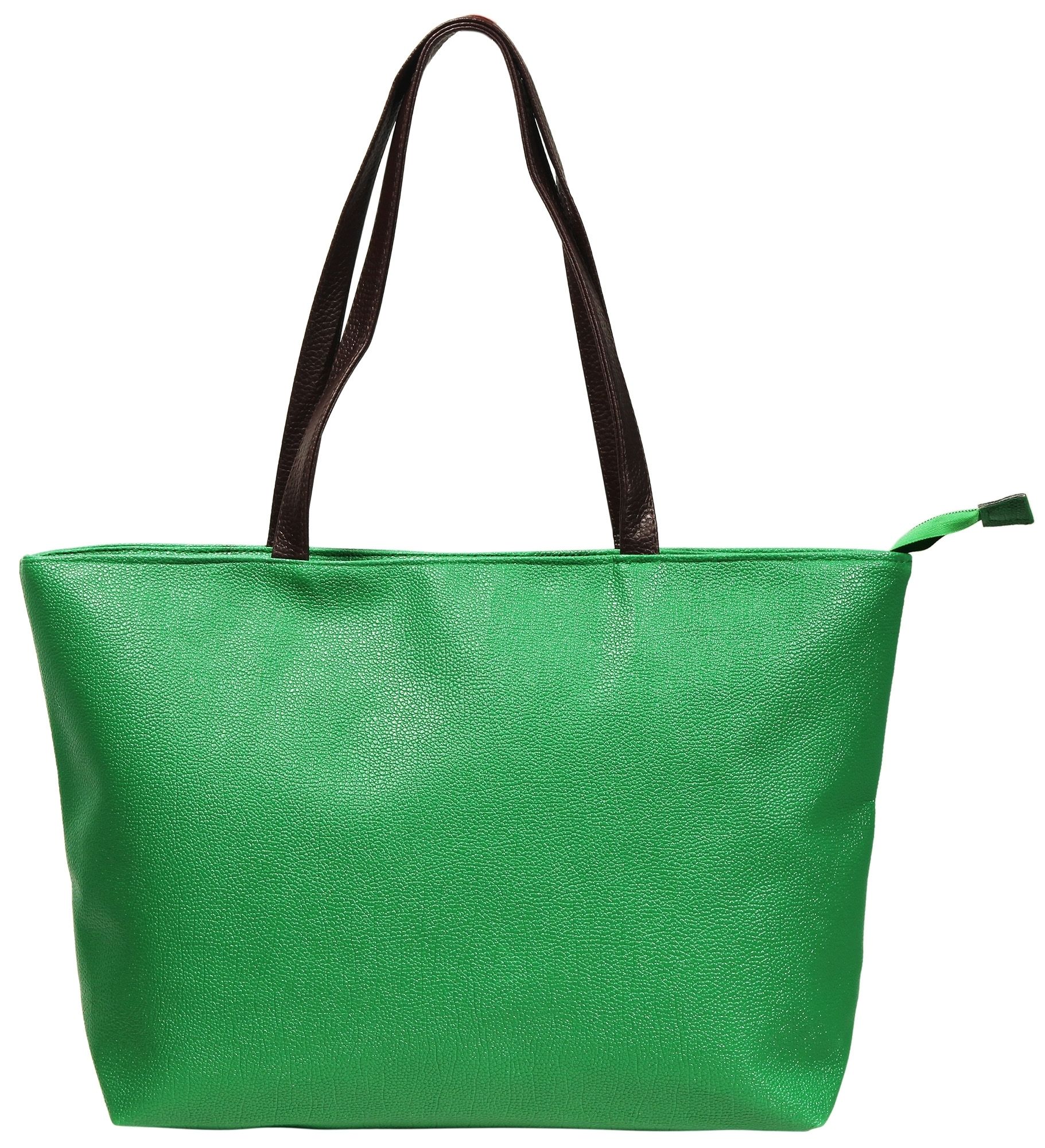Shoppertasche "Alyan" Damentasche aus Lederimitation, Grün