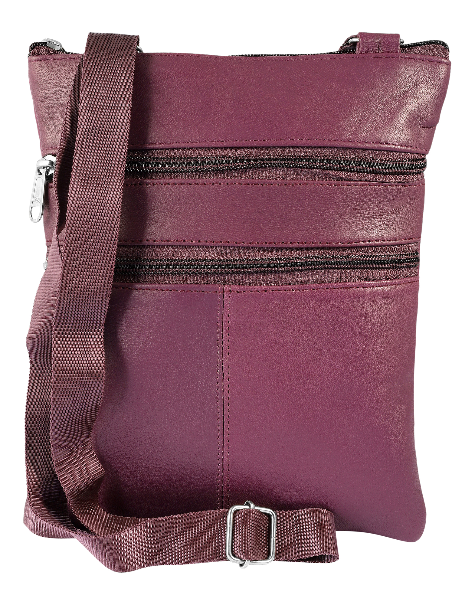 Steinmeisterc, Echtleder Umhängetaschen/ Corssbody-Tasche, 4 Stück/ Pack, lila