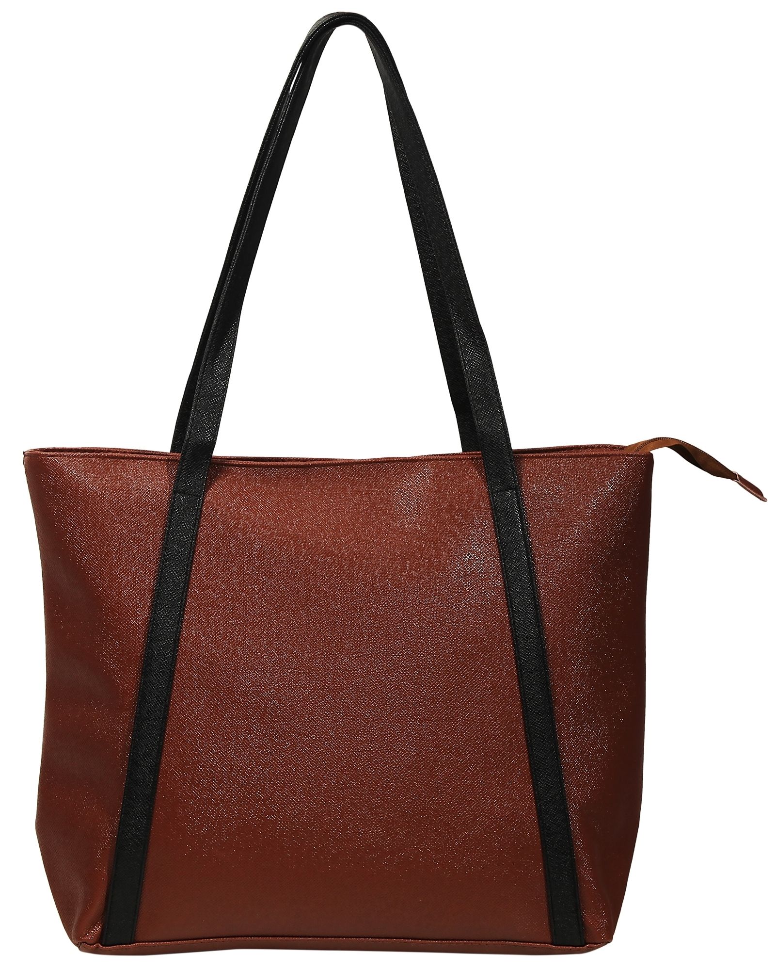 Shoppertasche "Maron" Damentasche aus Lederimitation 34 x31 x 14 cm, Braun