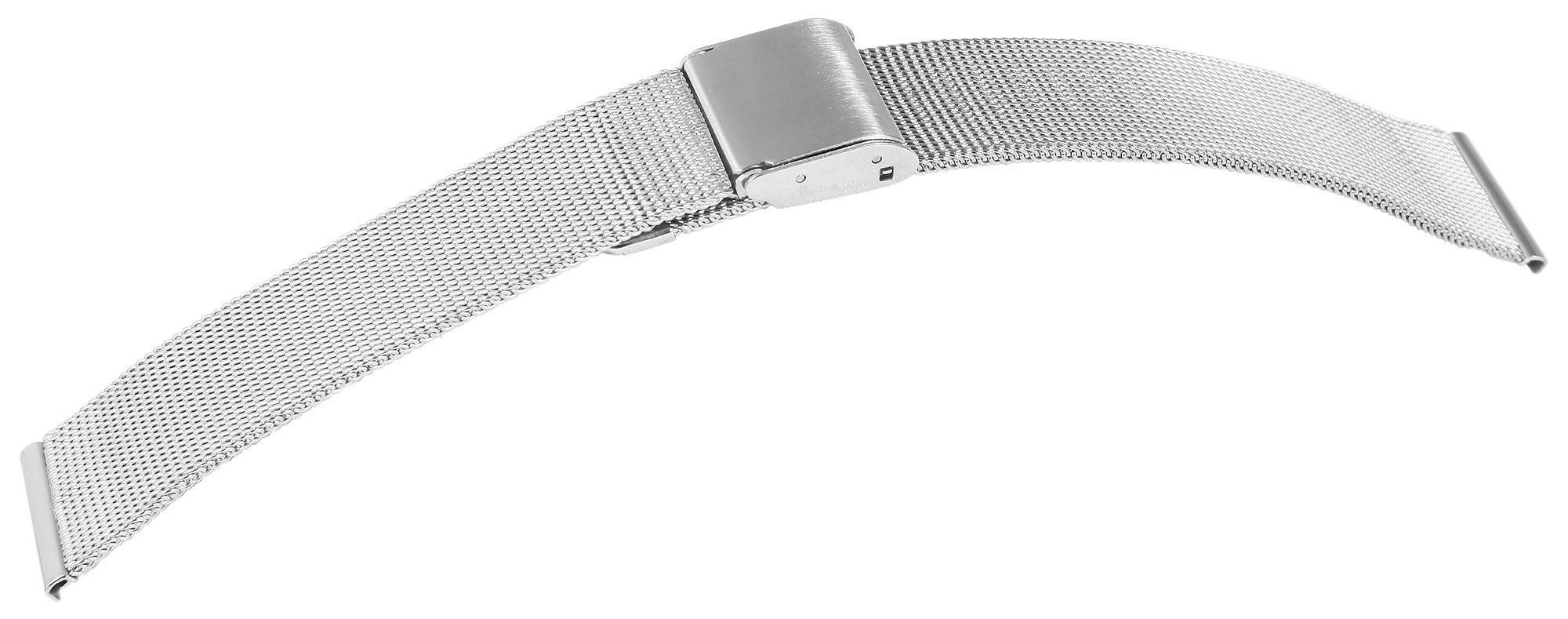 Meshband Metall Ersatzarmband, silberfarbig, 16 mm
