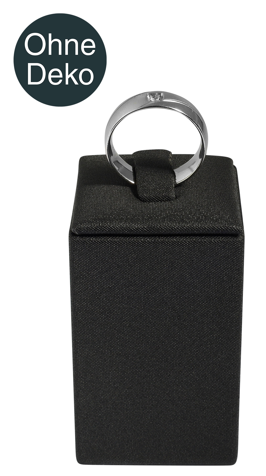 Aufsteller für Ringe, Kunststoff, schwarz