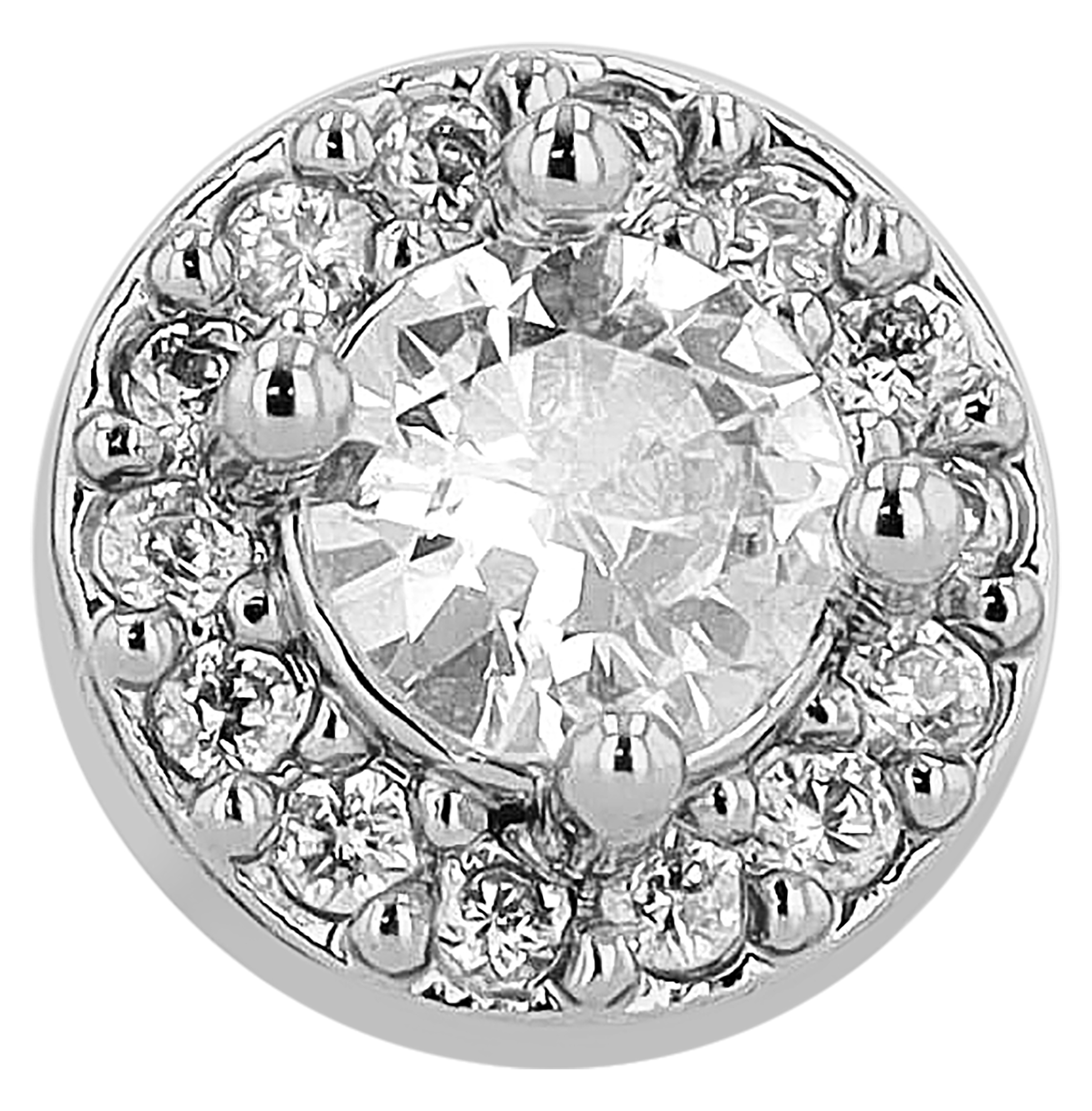 "Palila"" Nasenpiercing aus Edelstahl, L-Form, Ø 0,9mm/ Stablänge 7,5 mm, silberfarben