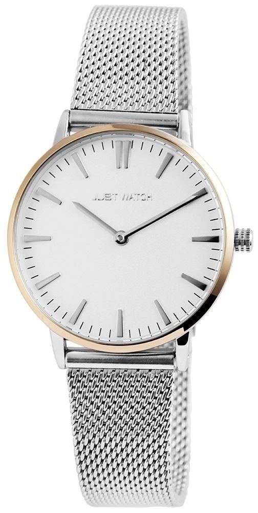 Just Watch Damenarmbanduhr mit Edelstahlmilaneseband