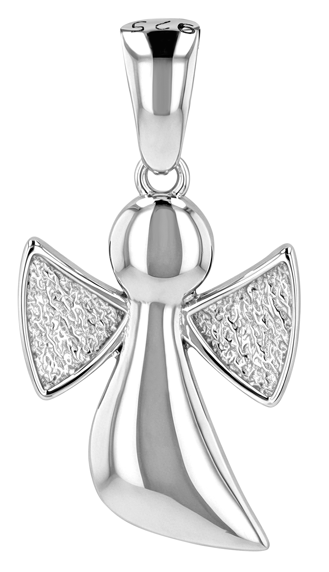 Schutzengel "Divina" 925/- Echt Silber Anhänger - Engel, rhodiniert