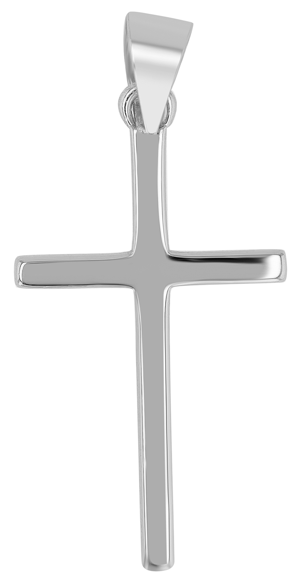 925/- Echtsilber Kettenanhänger "Crispus", Kreuz, rhodiniert