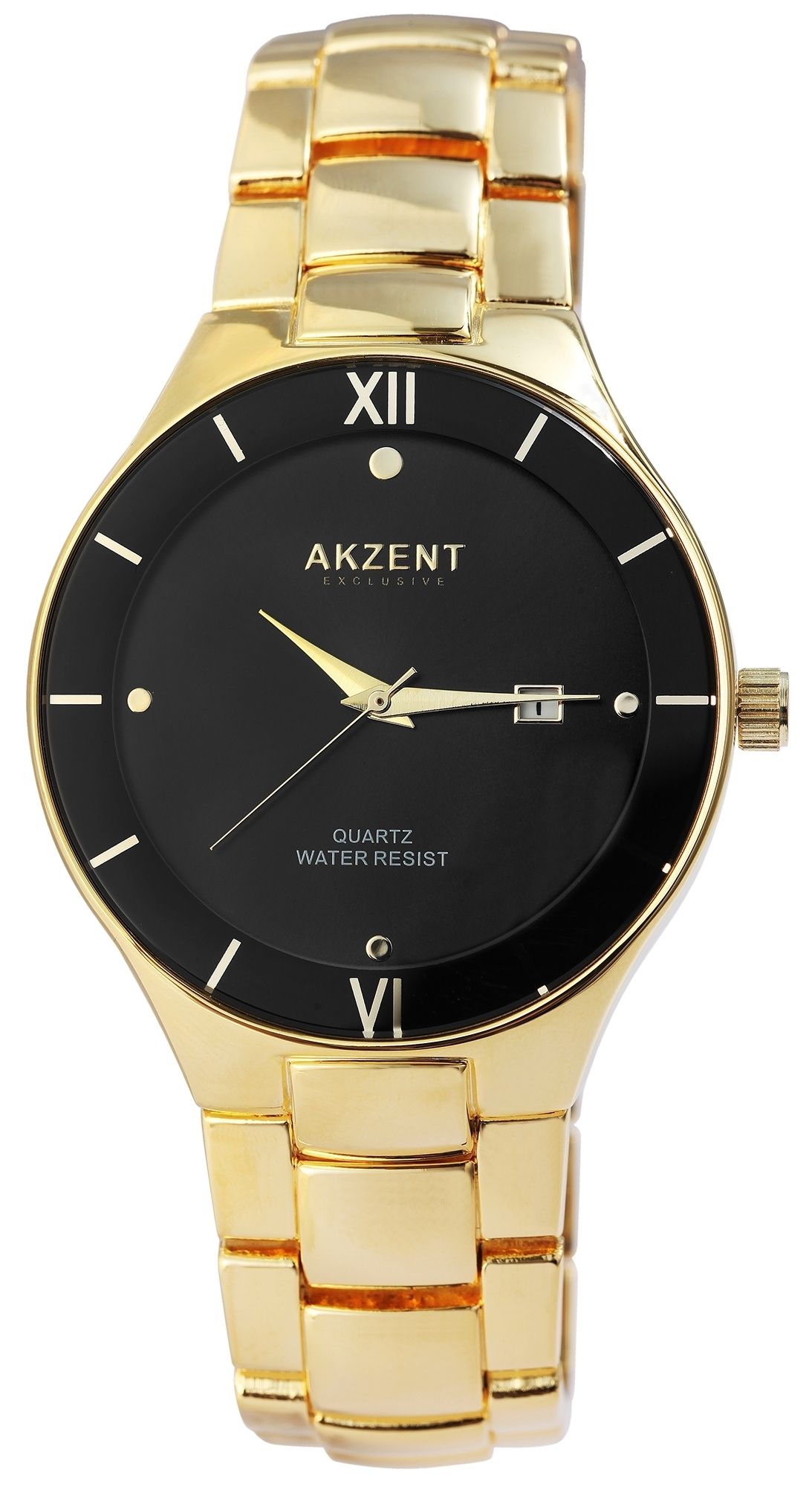 Akzent Exclusive Herrenarmbanduhr mit Metallband