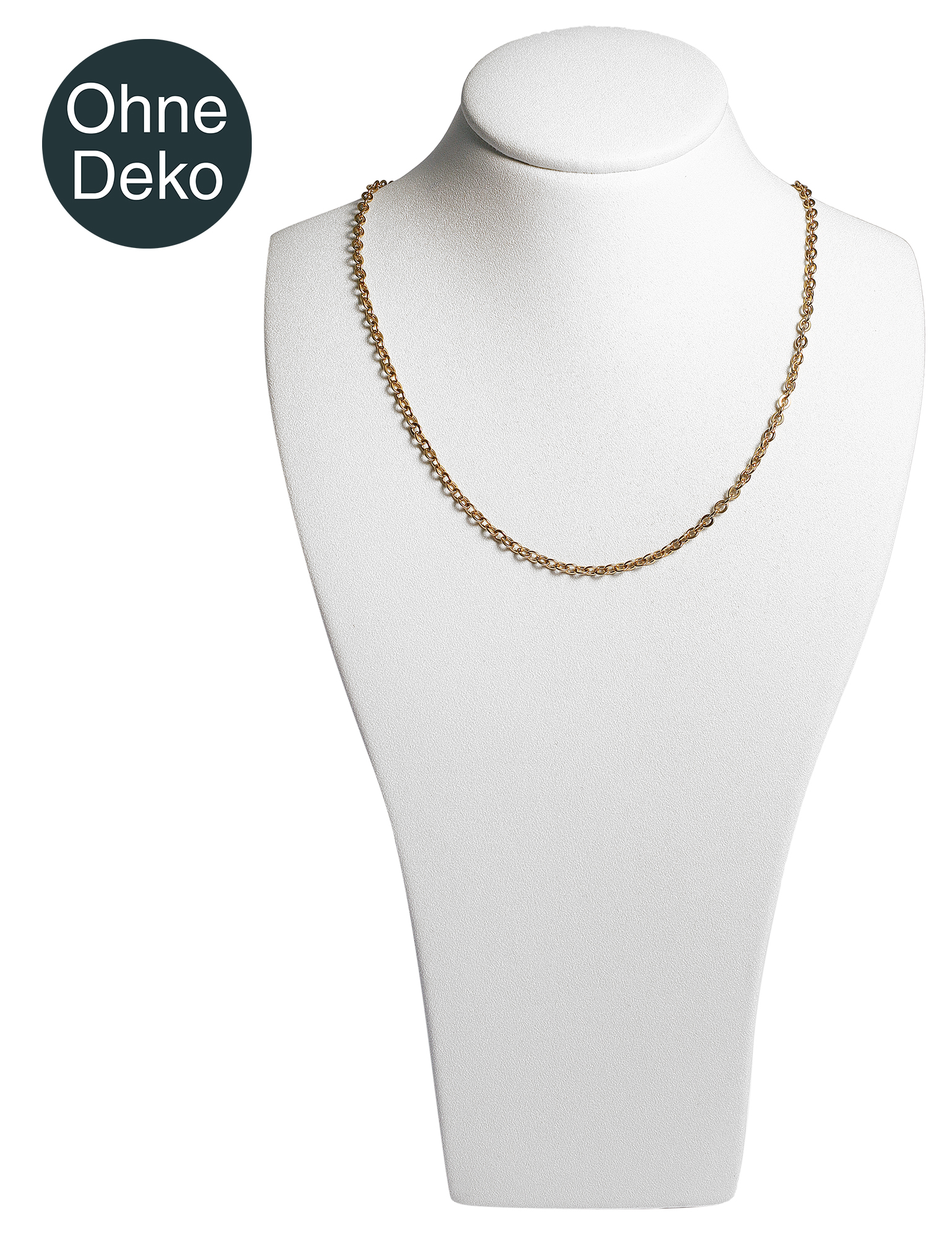 Büste (Dekoserie Soft), PU-bezogen, 14,5 cm, weiß