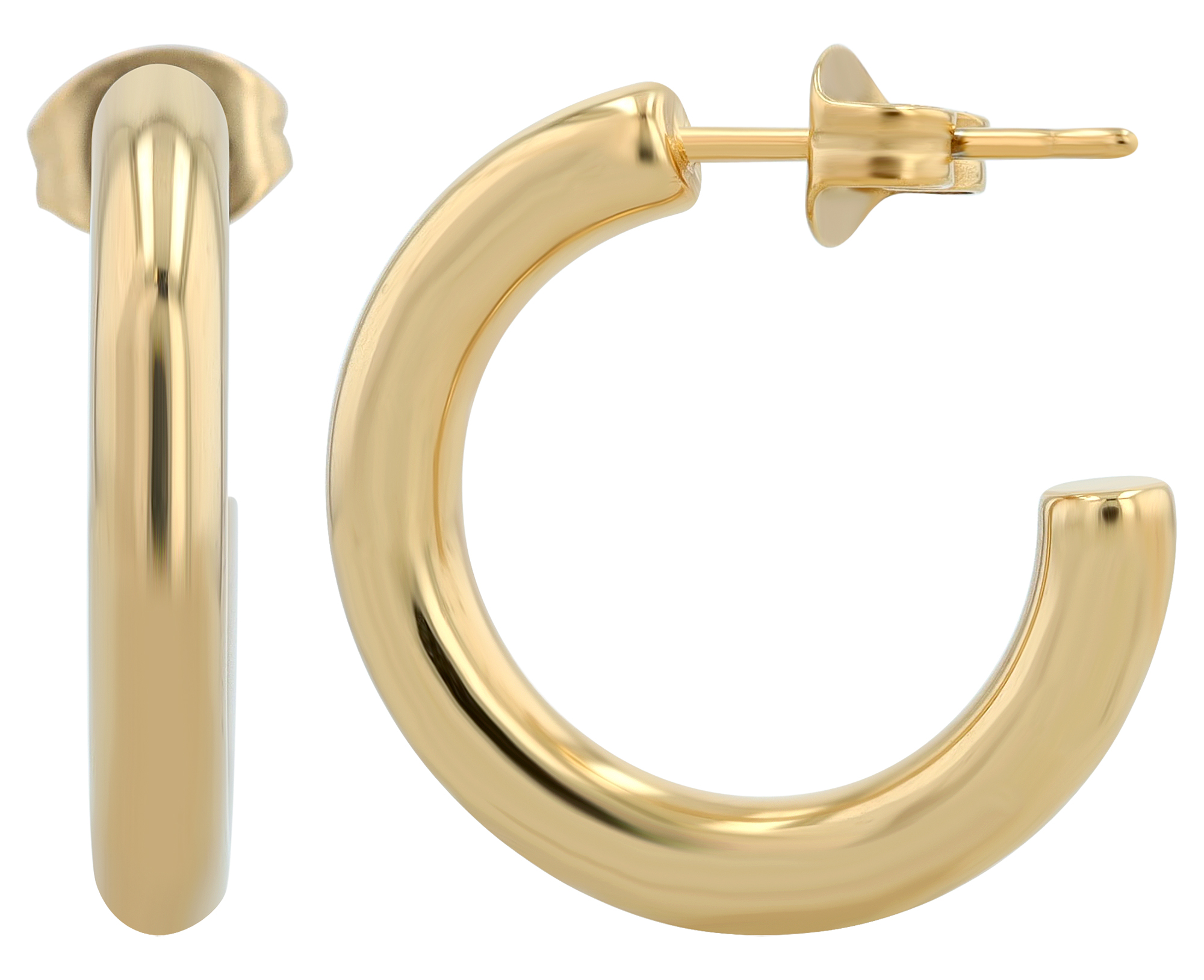 "Christin" Titan Creolen, goldfarben