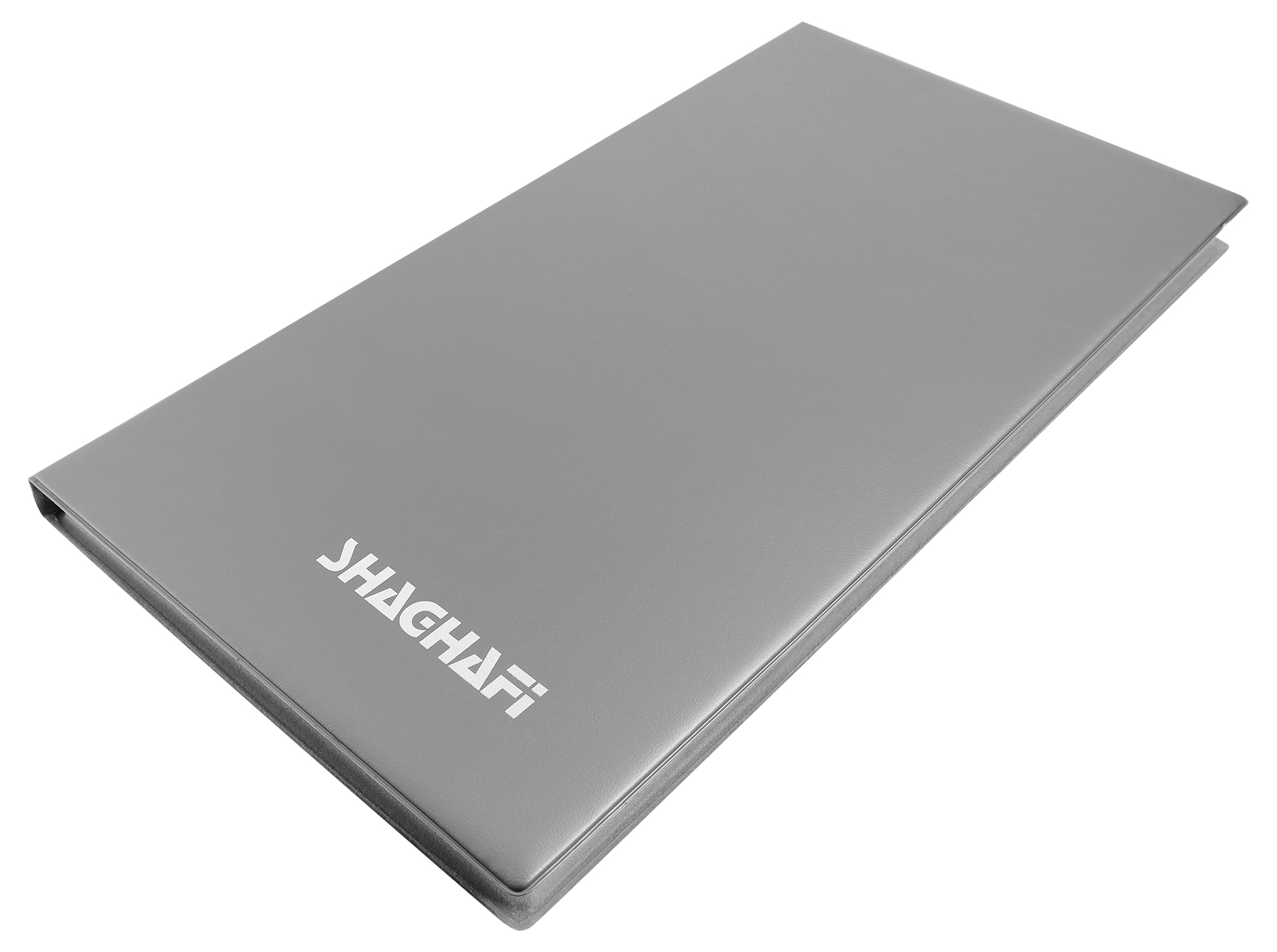 Shaghafi Bändermappe, grau für 18 Bänder,