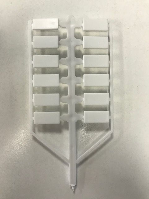 Preisbäumchen, weiß, 12 Preisschilder, unbedruckt