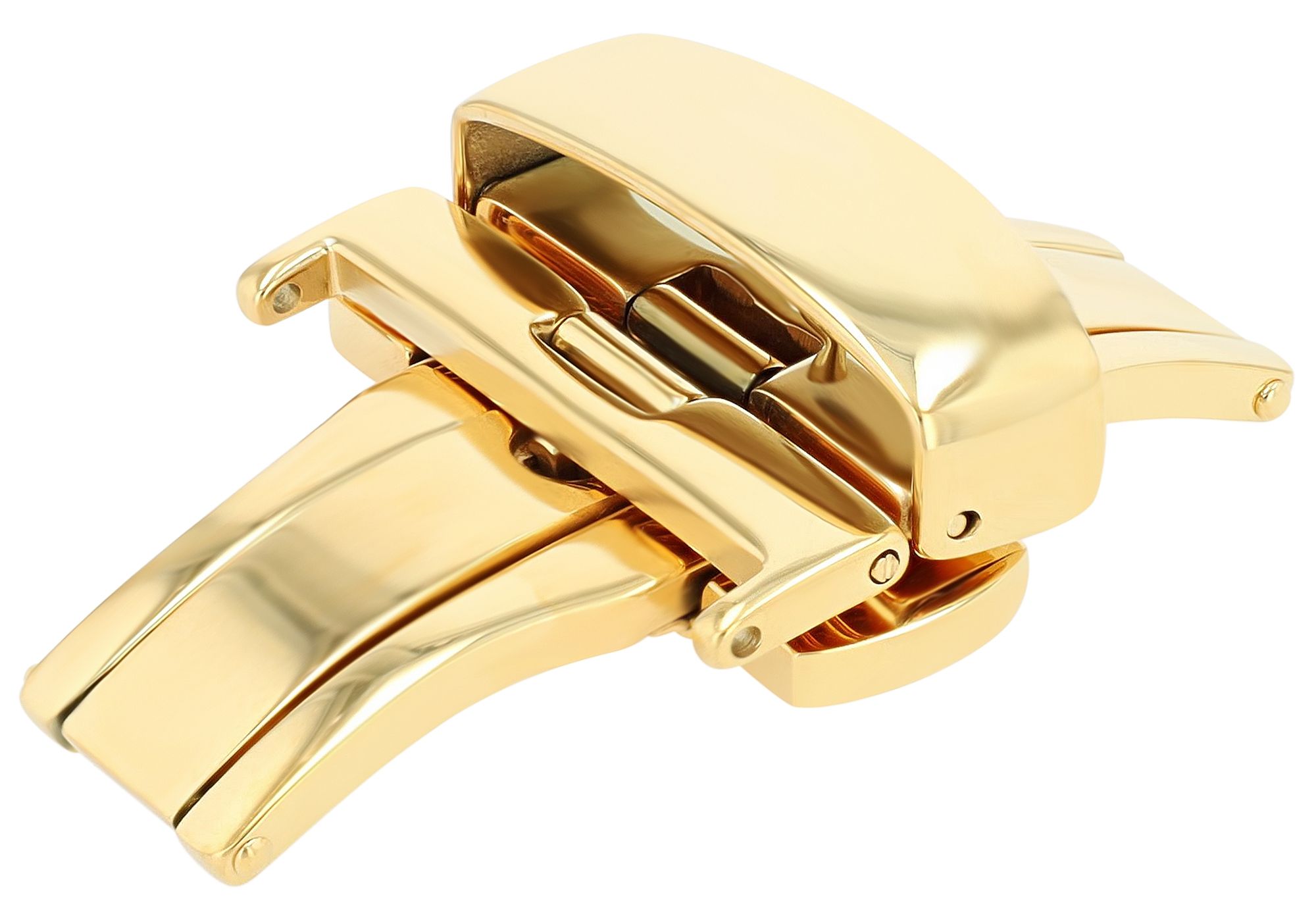 Butterflyschließe, Edelstahl, Schließenanstoß: 22 mm, goldfarben