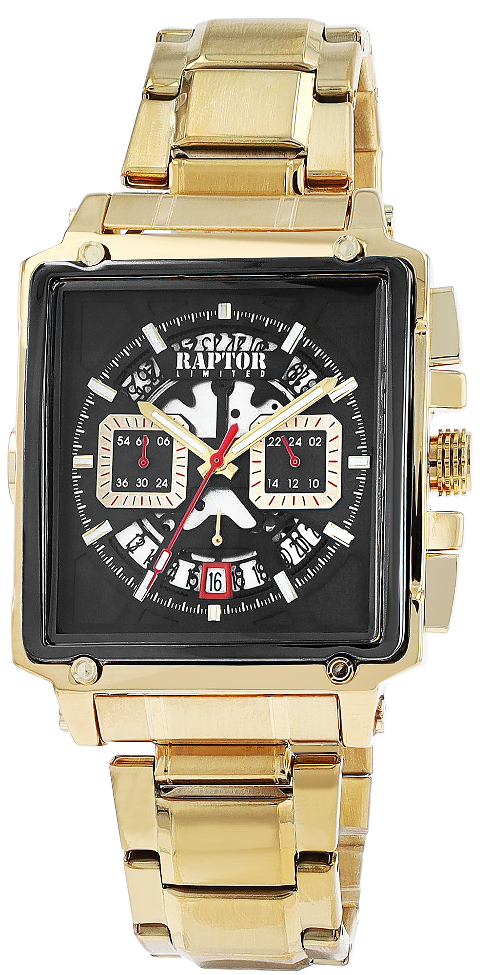 Raptor Limited Herrenuhr "Oscar" mit Edelstahlarmband