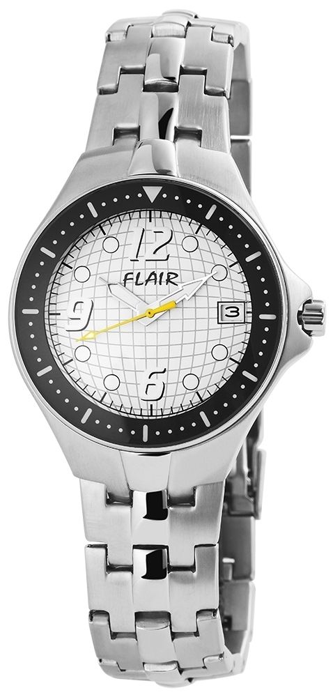 Flair Herrenuhr mit Edelstahlarmband