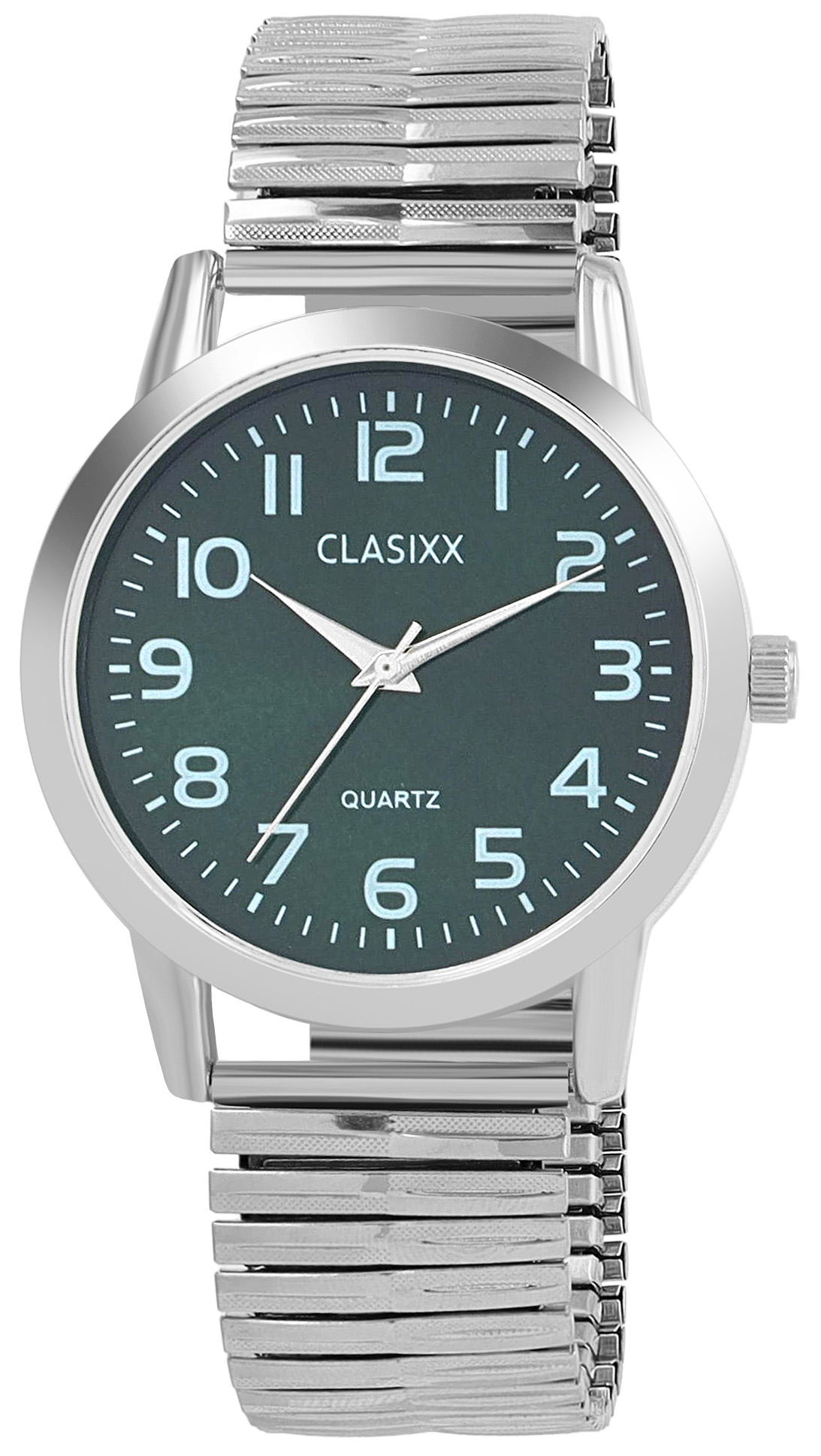 CLASIXX Herrenuhr mit Edelstahlzugarmband