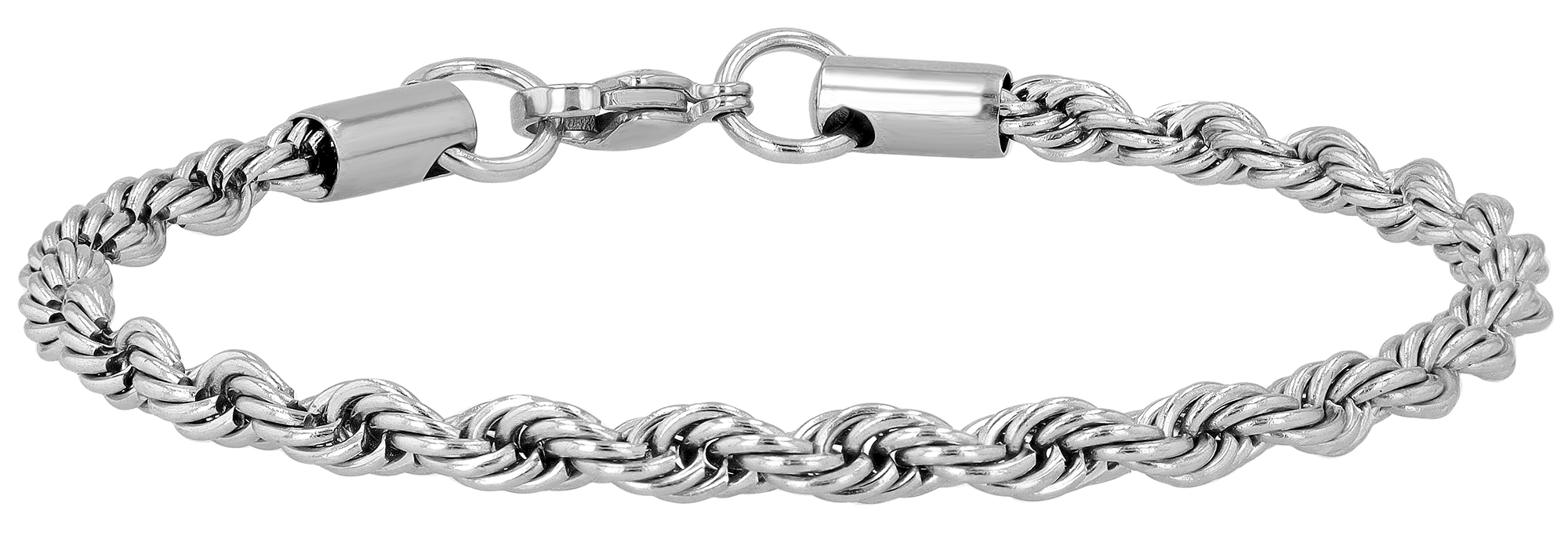 "Lalida" Armband aus Edelstahl, Kordelarmband, 20 cm