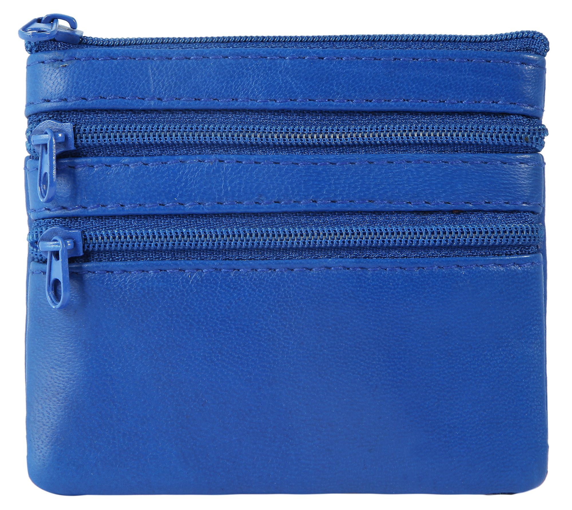 "Pocket", Leonardo Verrelli Schlüsselbeutel aus Echt Leder, blau