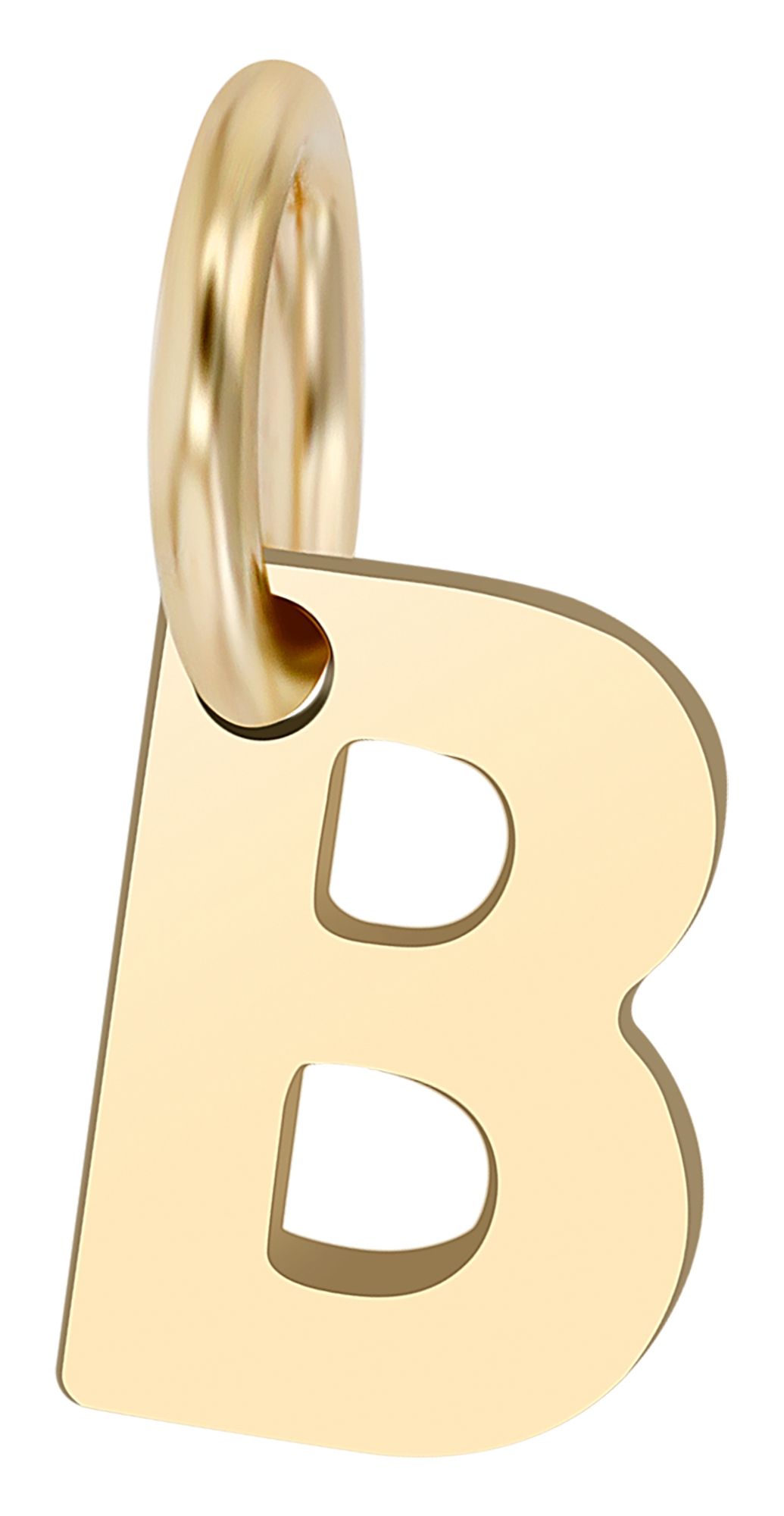 375/- Gold Anhänger "Golden Initials - B" ohne Kette, Buchstaben, Initialien, 9 Karat, Gelbgold