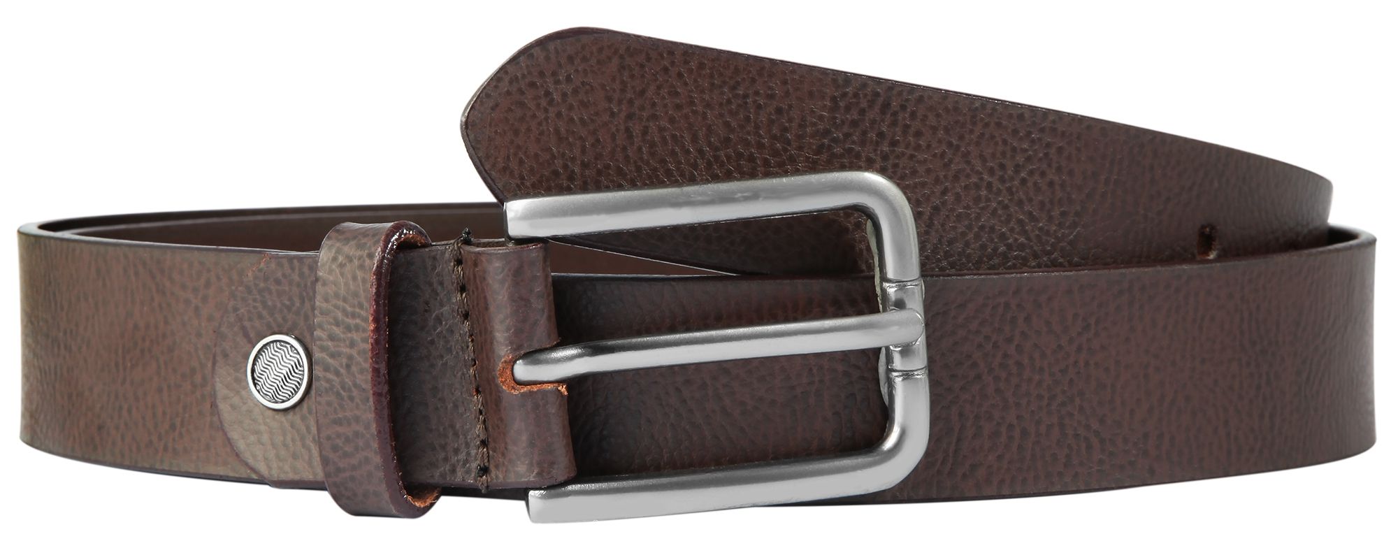Leonardo Verrelli Echtleder Gürtel, kürzbar, braun, 110 cm Leonardo Verrelli Echtleder Gürtel, kürzbar, braun, 110 cm