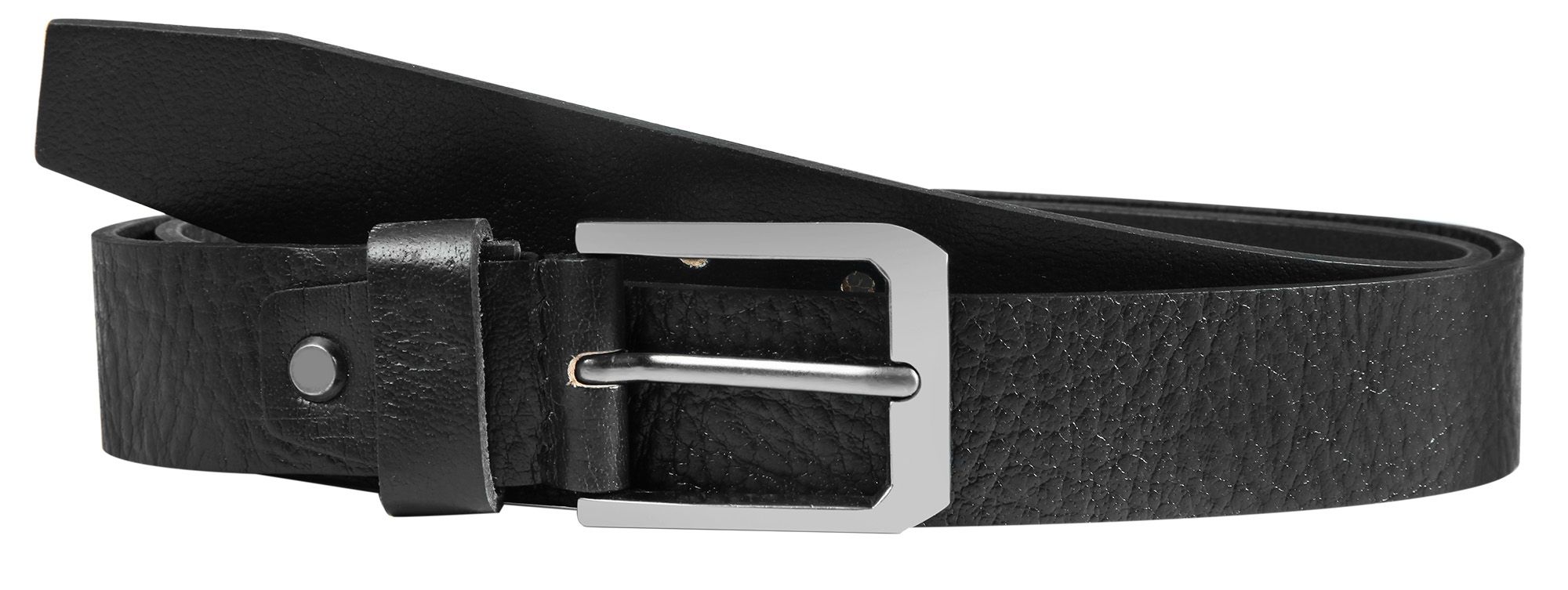 Leonardo Verrelli Echtleder Gürtel, kürzbar, schwarz, 90 cm Leonardo Verrelli Echtleder Gürtel, kürzbar, schwarz, 90 cm