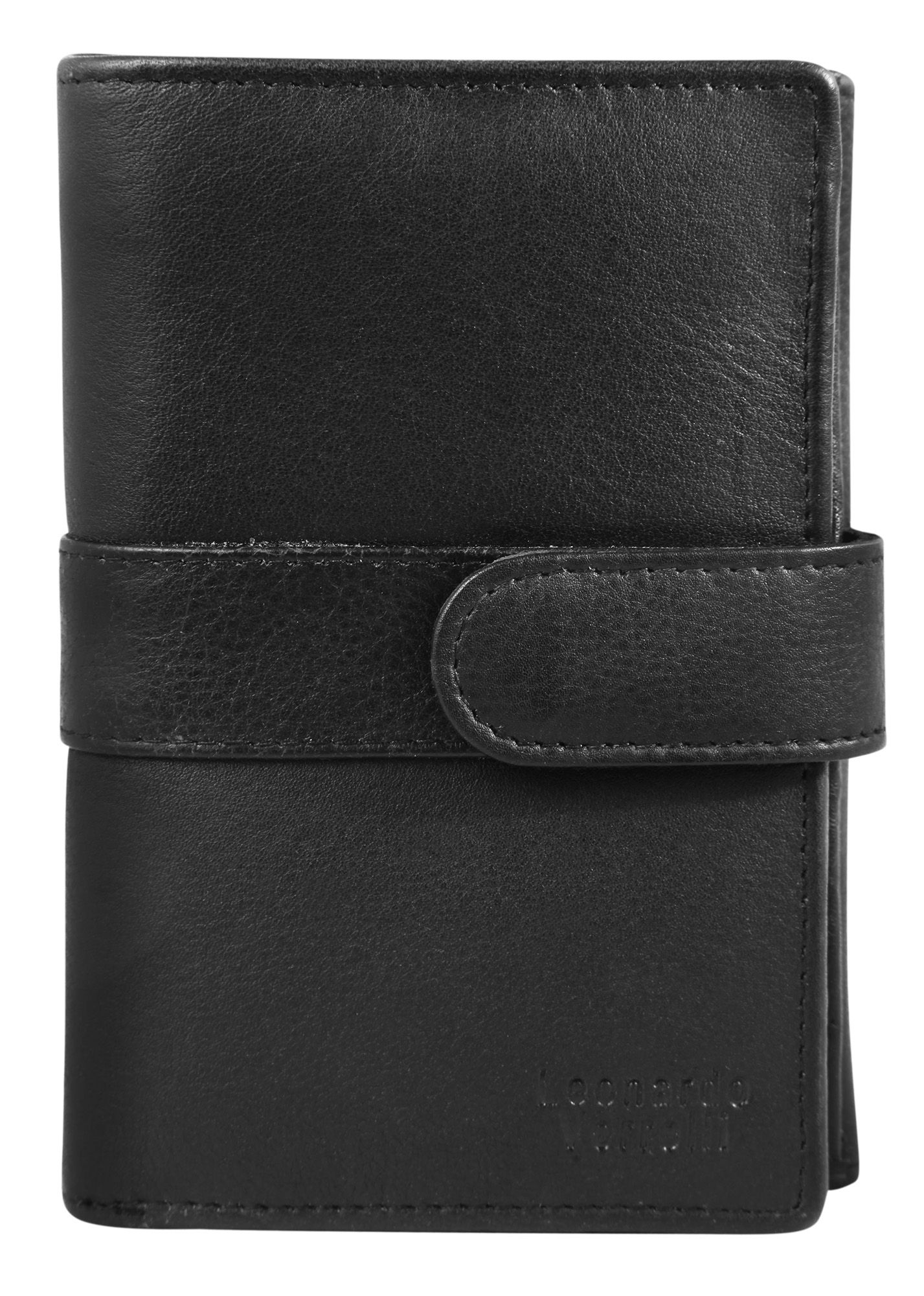 Leonardo Verrelli Geldbörse in schwarz, RFID Safe